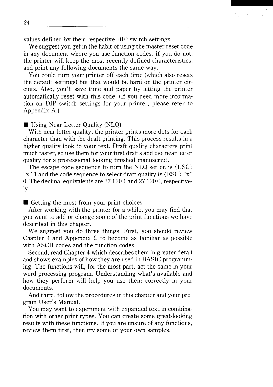 Star Micronics NX-15 user manual 