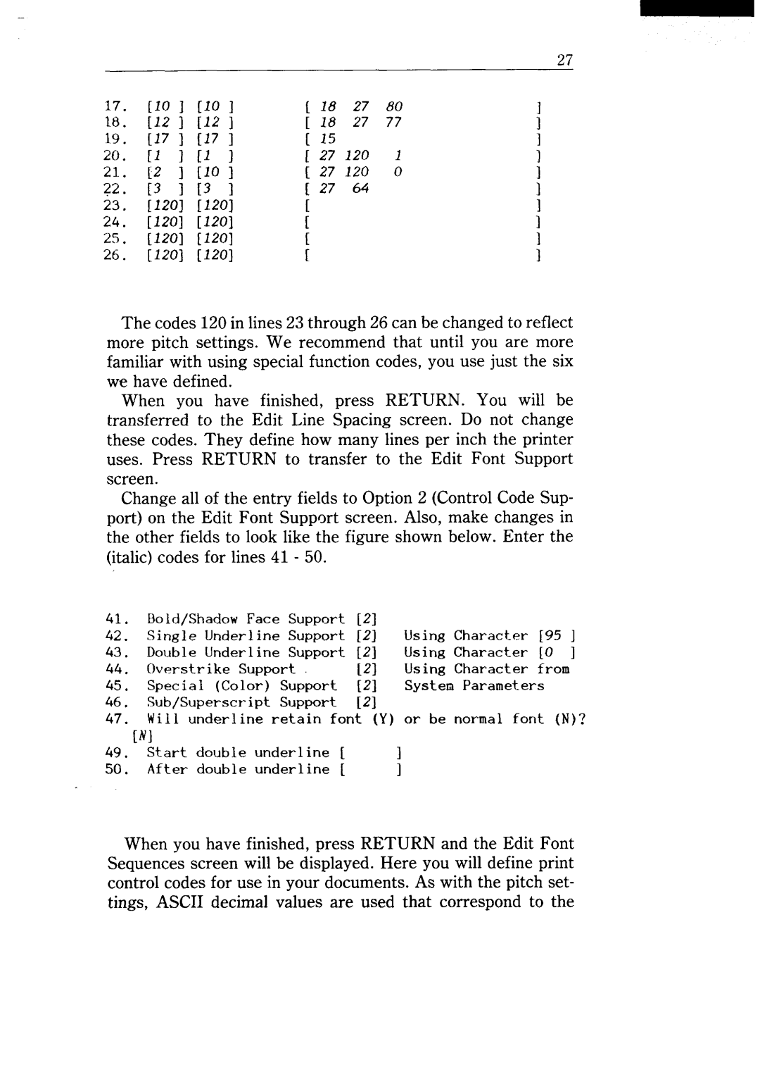 Star Micronics NX-15 user manual 120 