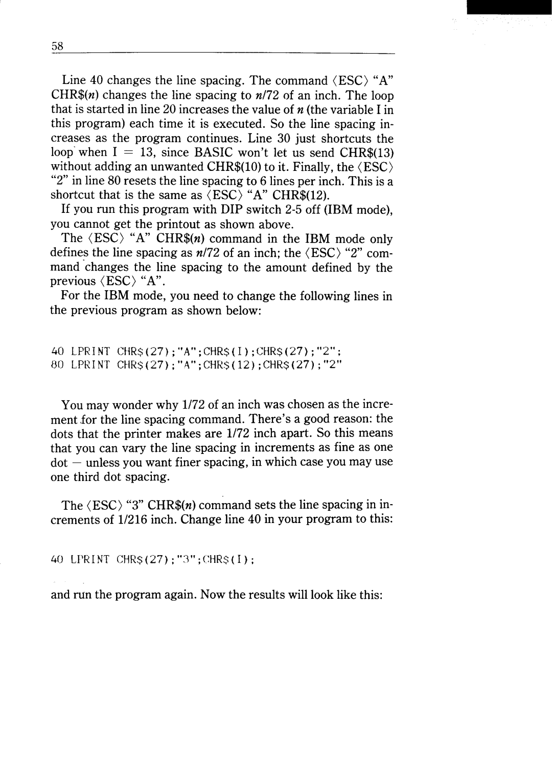 Star Micronics NX-15 user manual Run the program again. Now the results will look like this 