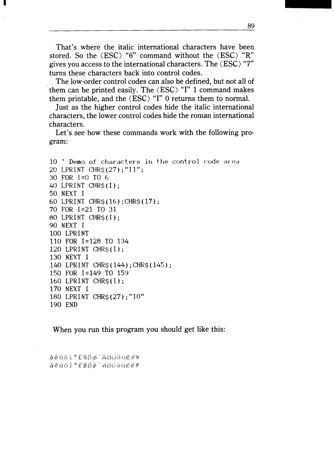 Star Micronics NX-15 user manual When you run this program you should get like this 