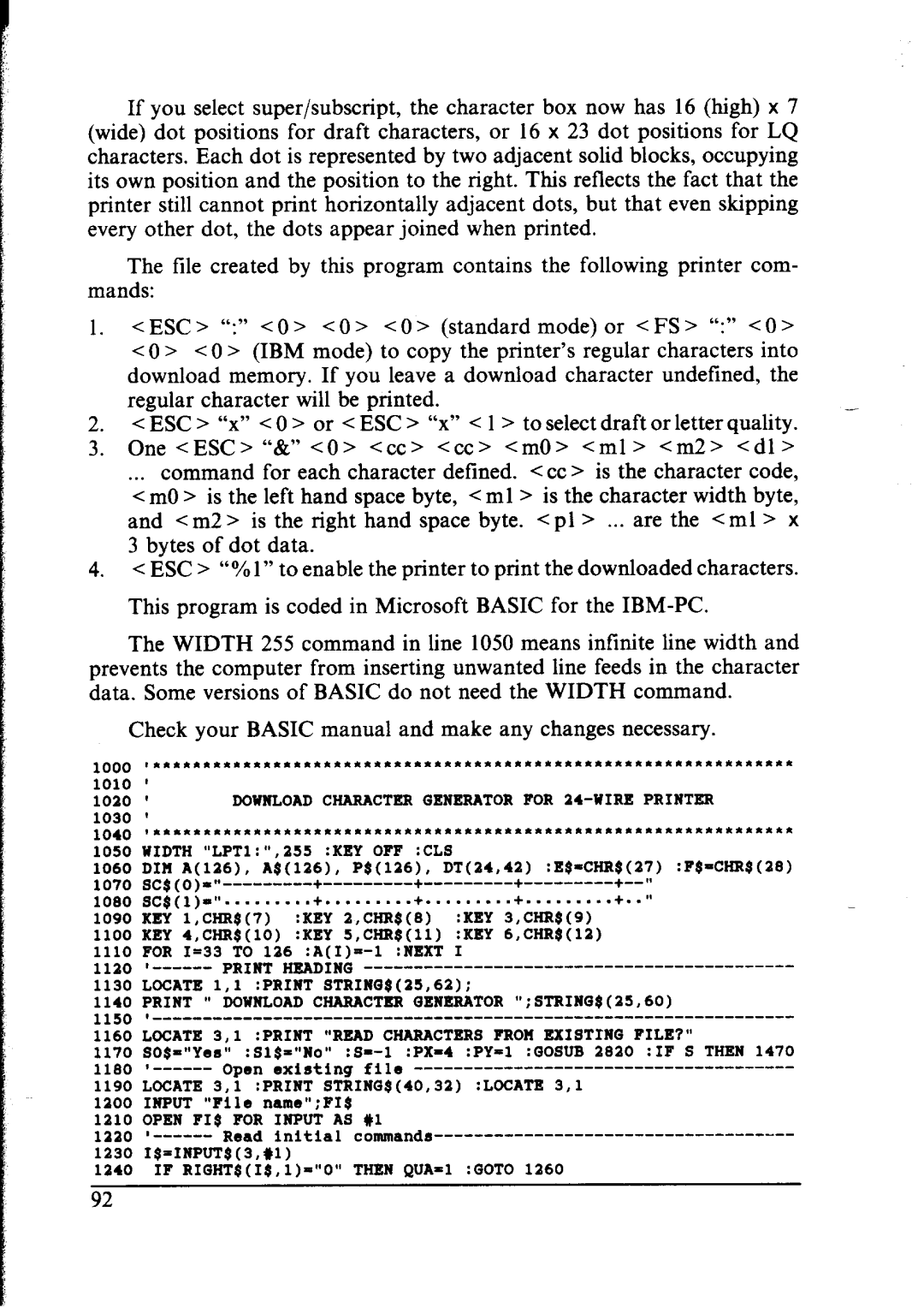 Star Micronics NX-2400 user manual Iiao 