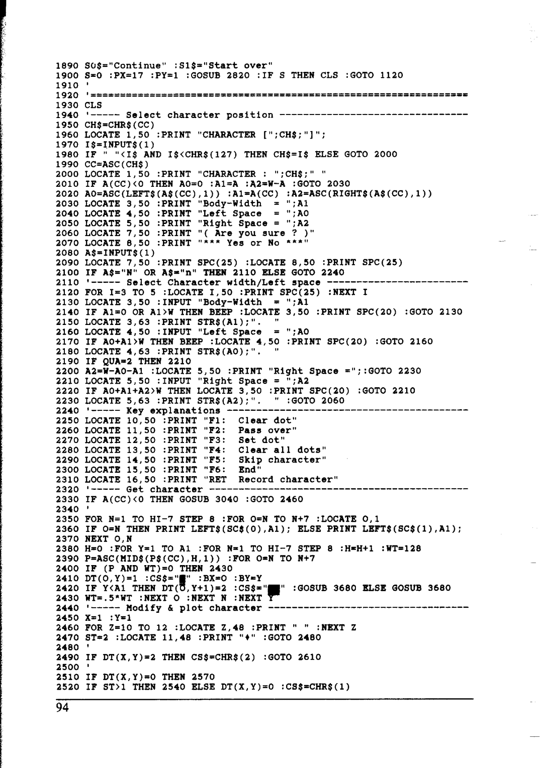 Star Micronics NX-2400 user manual 2440 