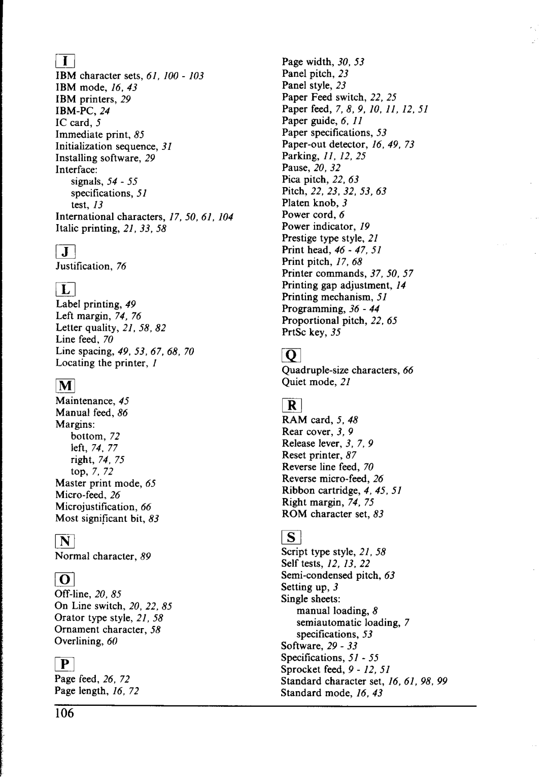 Star Micronics NX-2400 user manual Lol, 111 