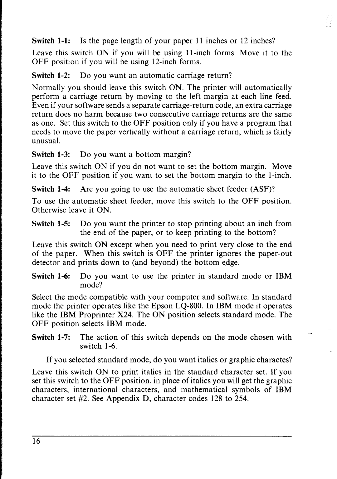 Star Micronics NX-2400 user manual 