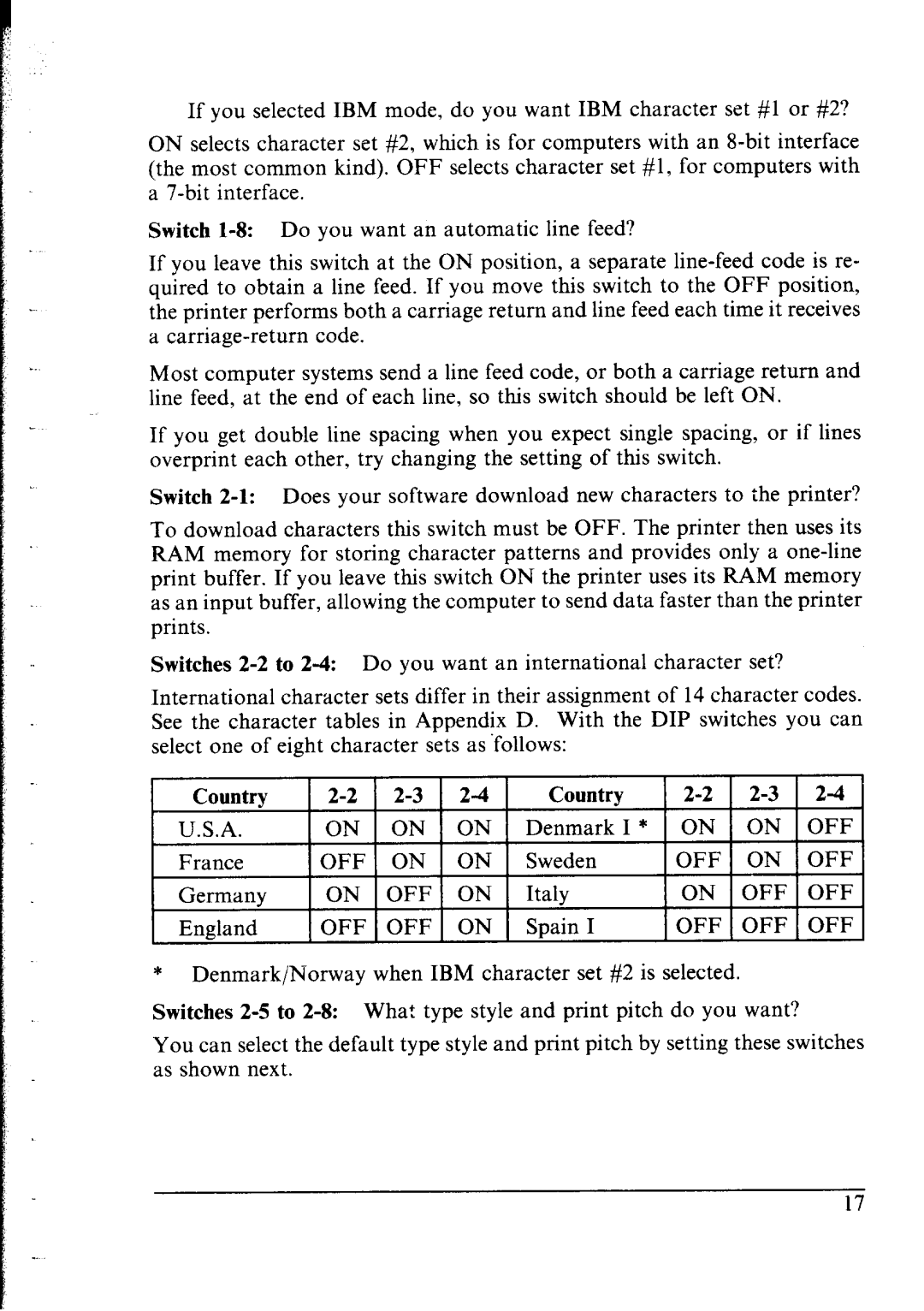 Star Micronics NX-2400 user manual 