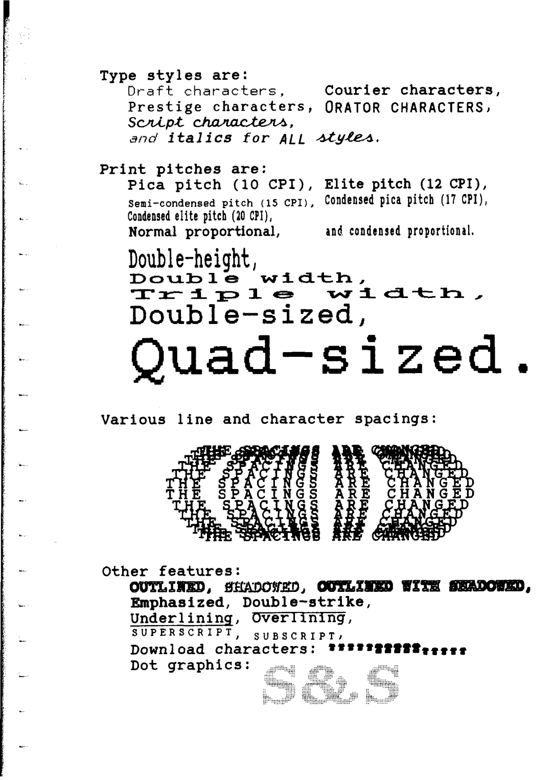 Star Micronics NX-2400 user manual Quad-sized 