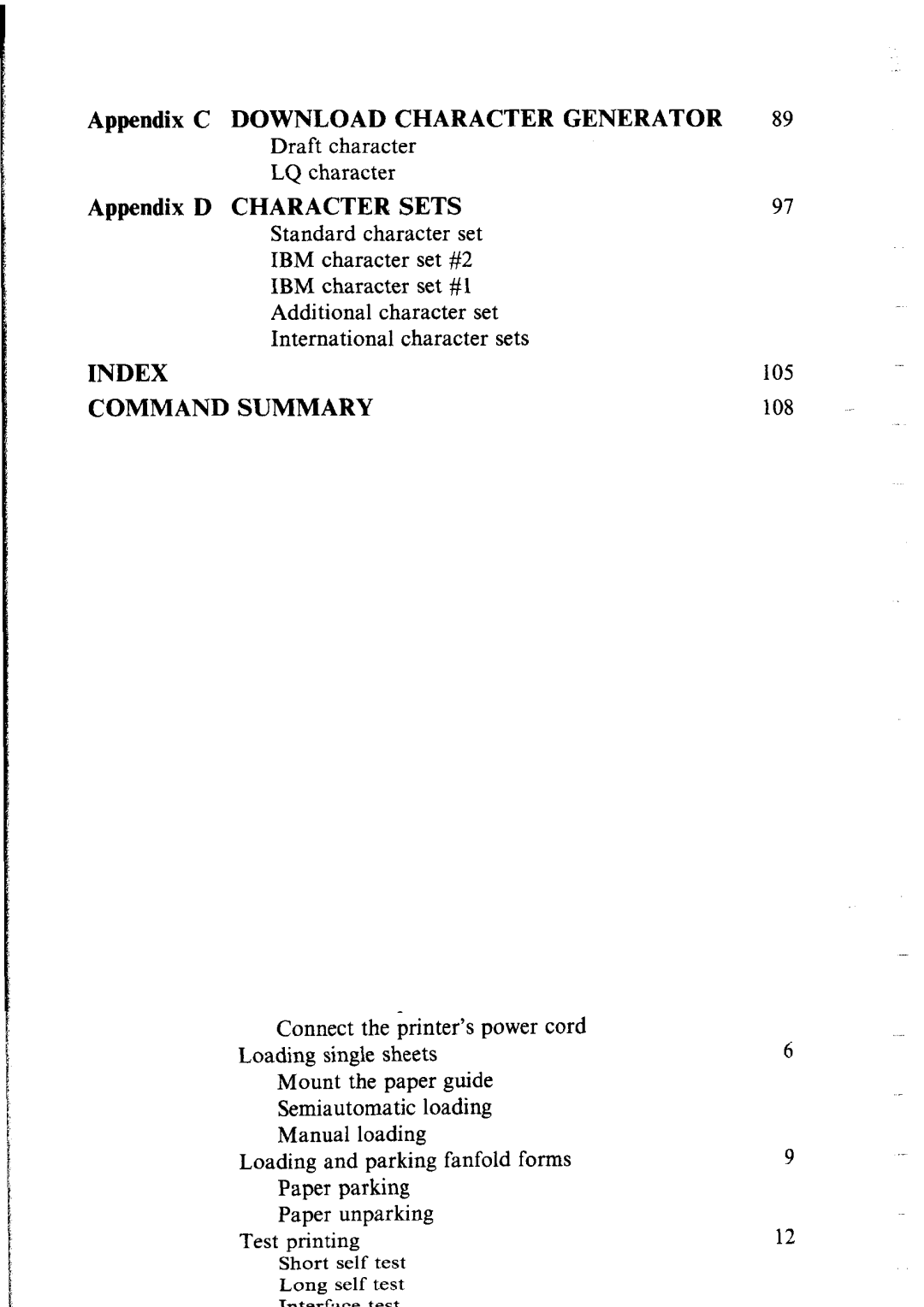 Star Micronics NX-2400 user manual Download Character Generator 