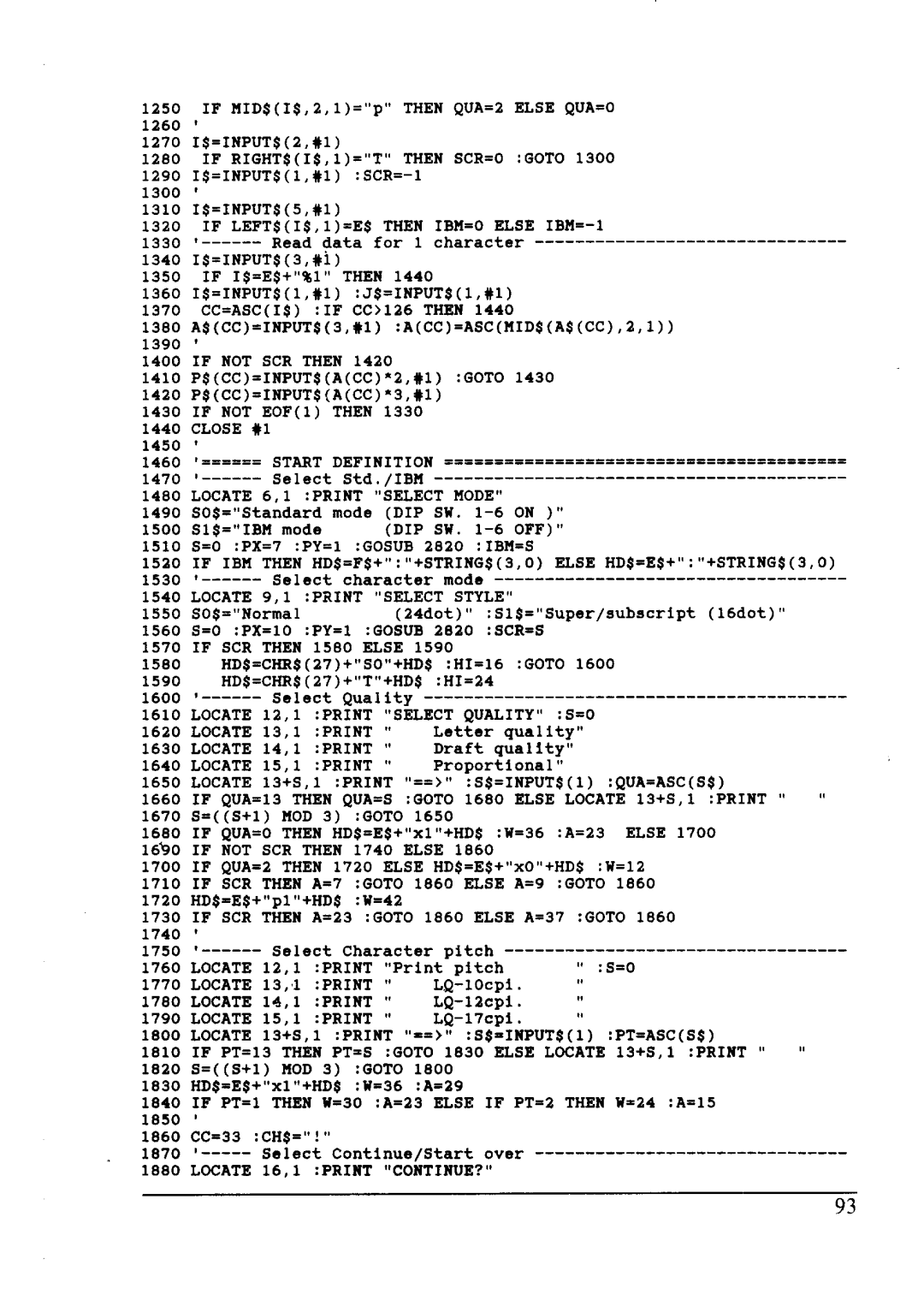 Star Micronics NX-2410 user manual Then QUA=2 Else QUA=0 