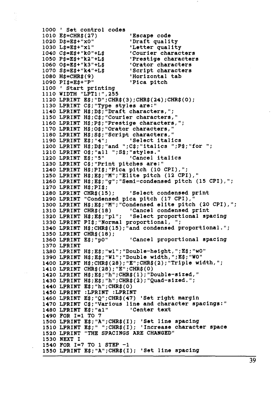 Star Micronics NX-2410 user manual Lprint 