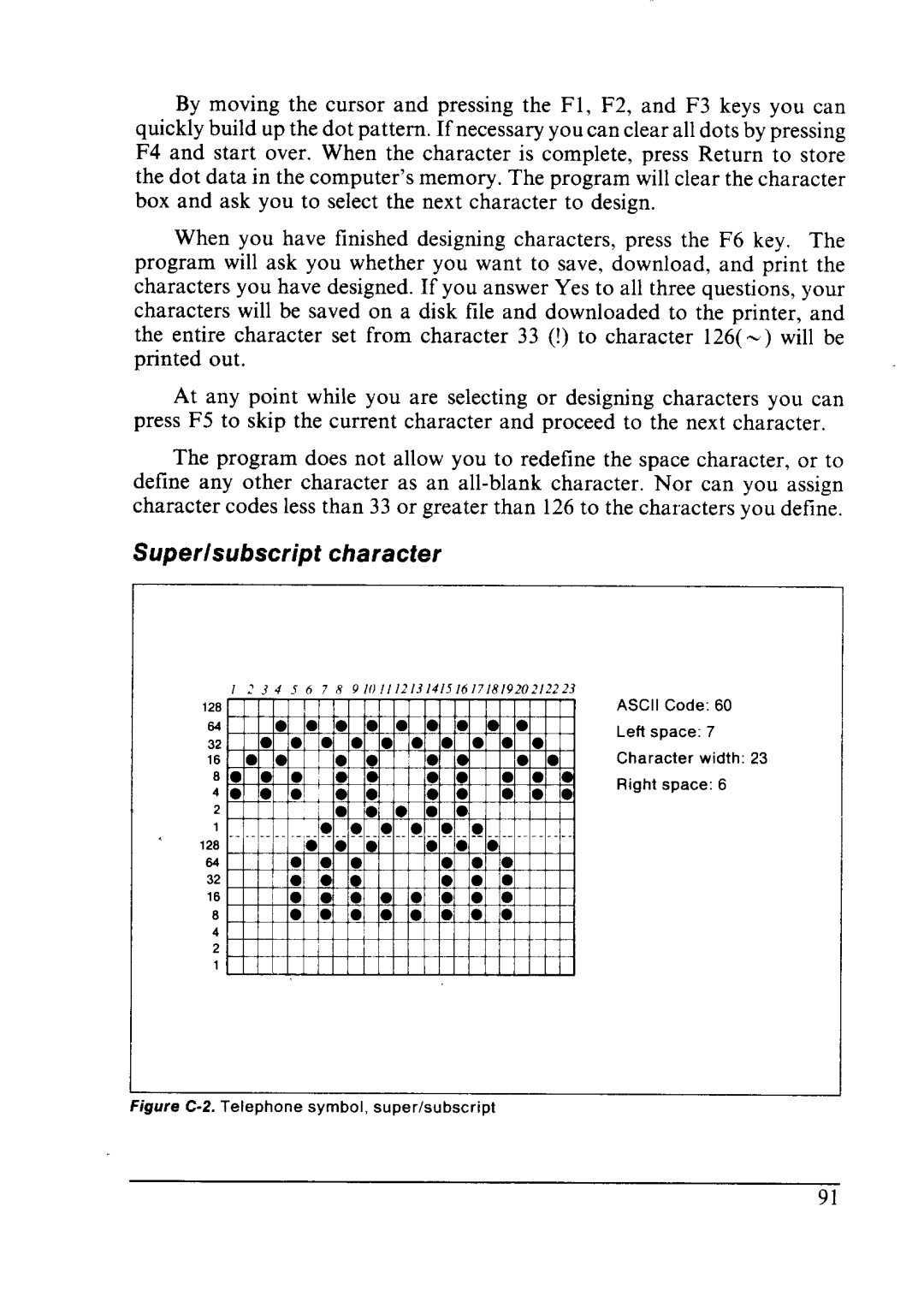 Star Micronics NX-2410 user manual Super/subscript character 