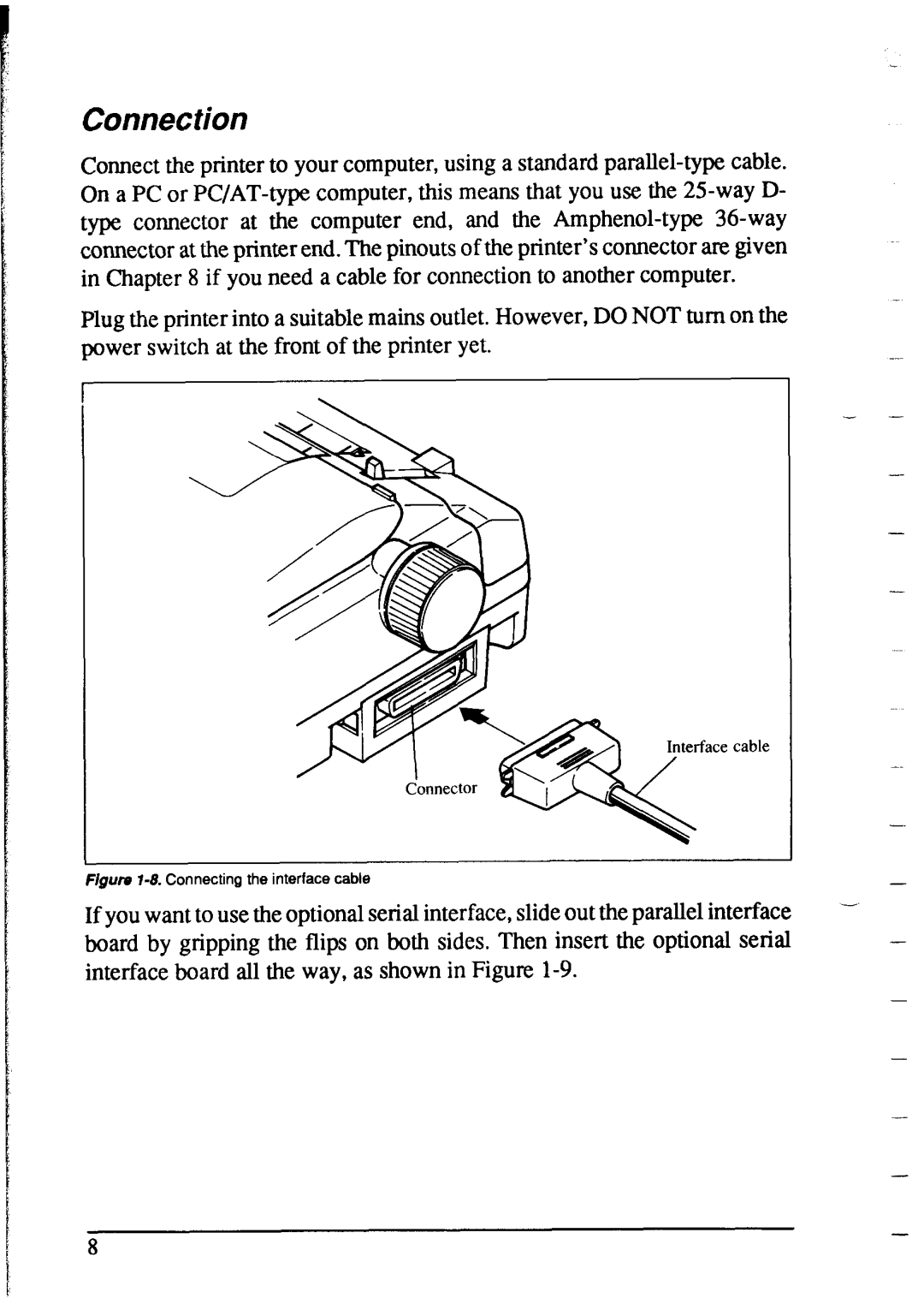 Star Micronics NX-2415 user manual Connection 