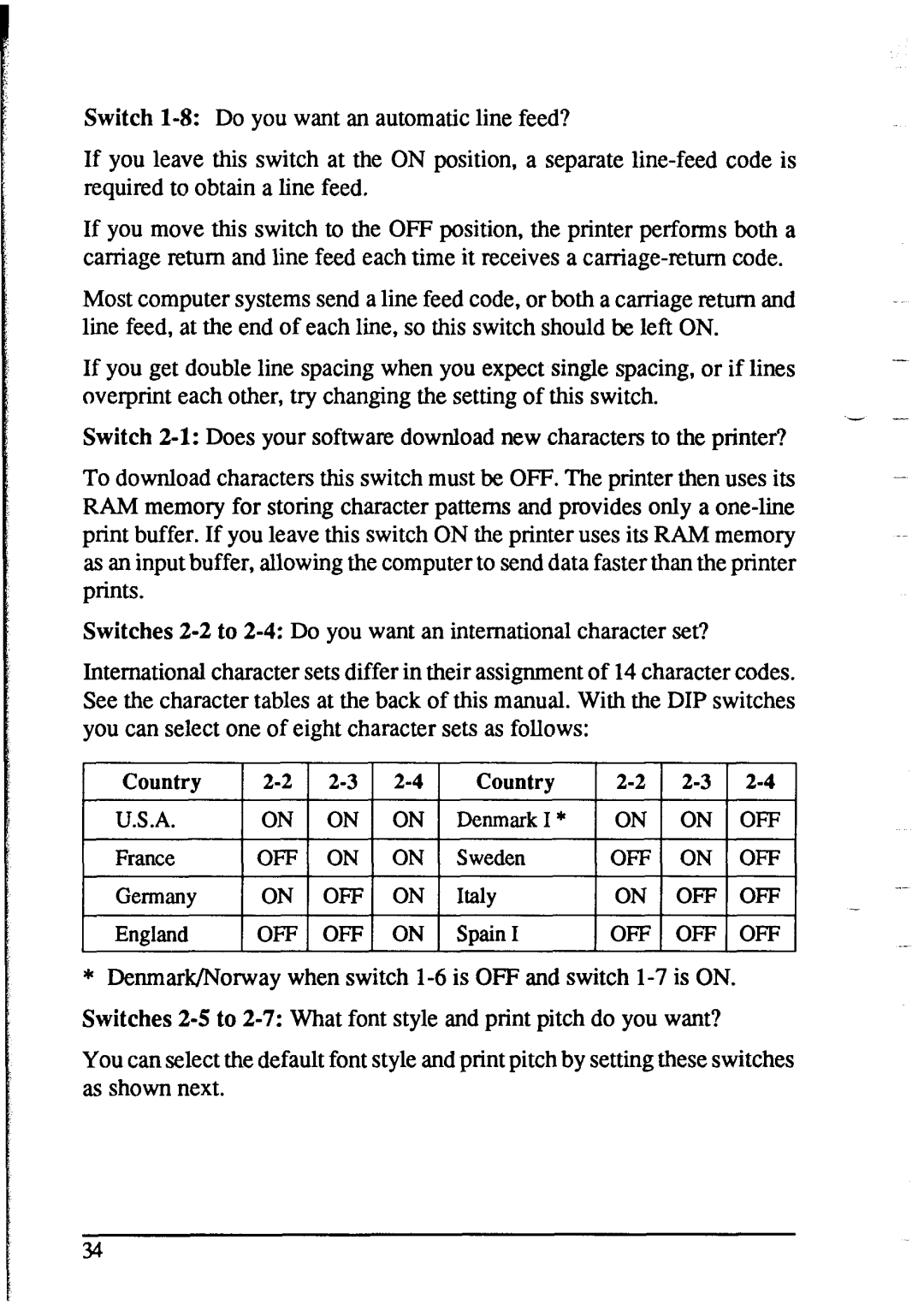 Star Micronics NX-2415 user manual 