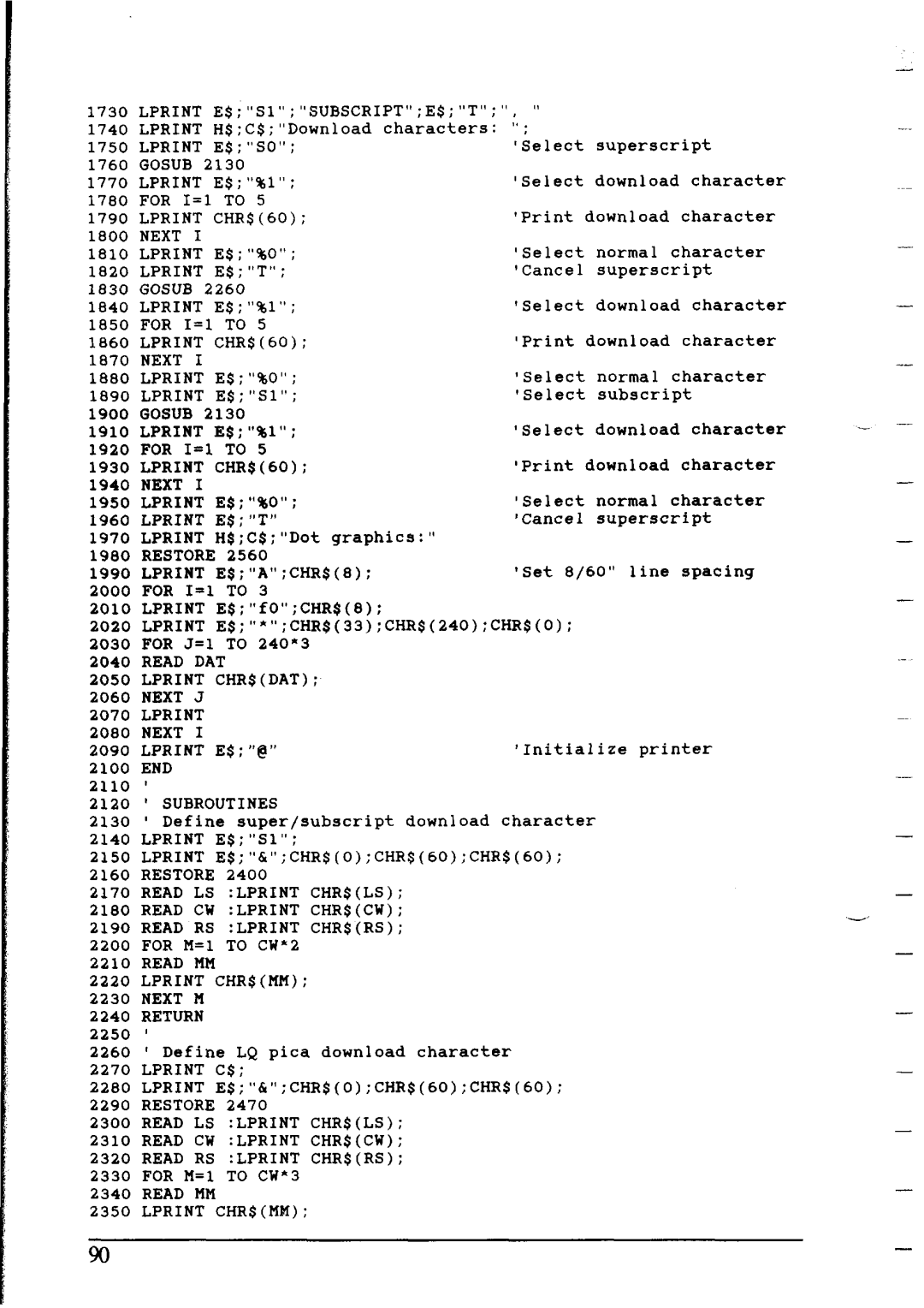 Star Micronics NX-2415 user manual Gosub 