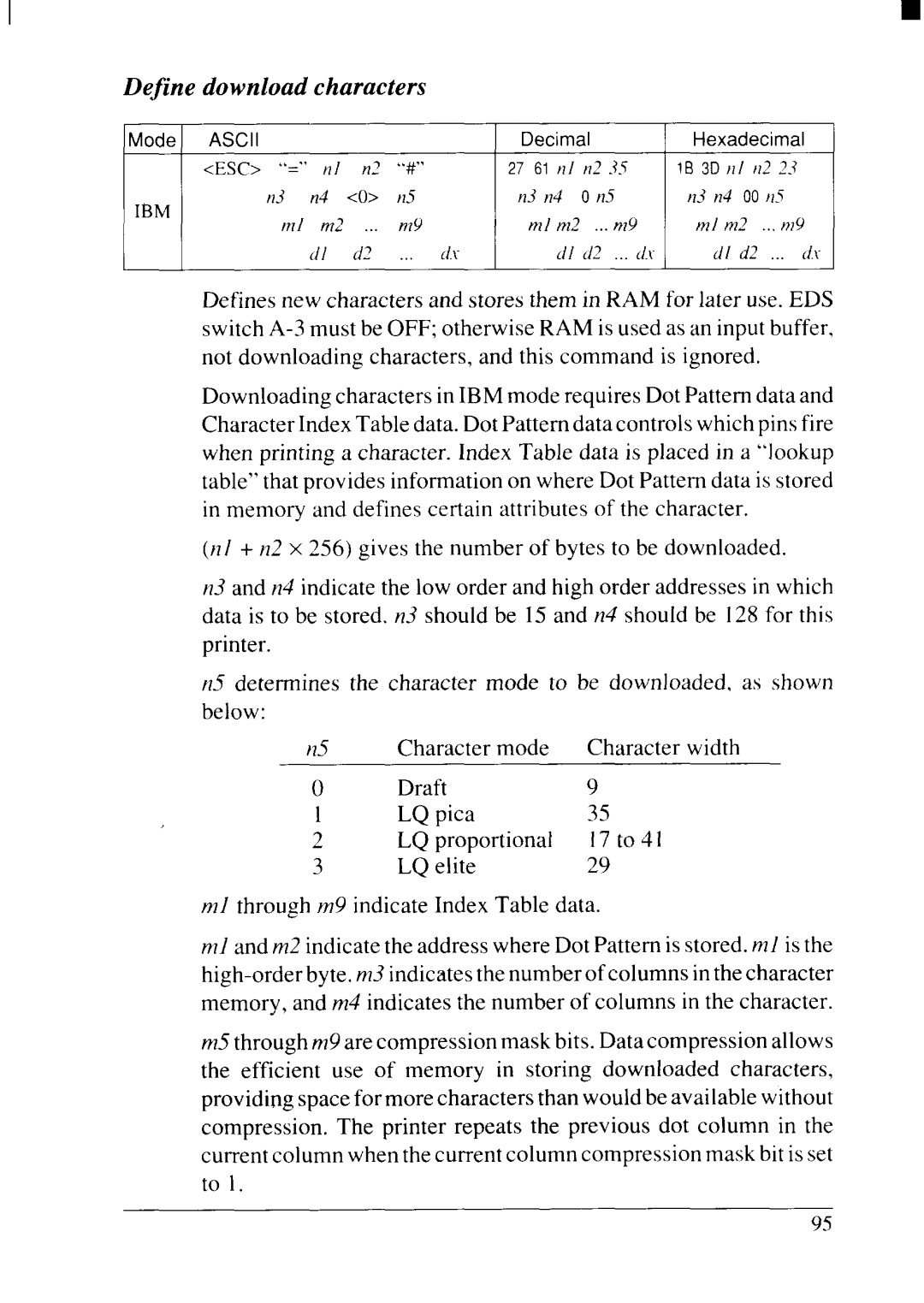 Star Micronics NX-2415II user manual Ibm 