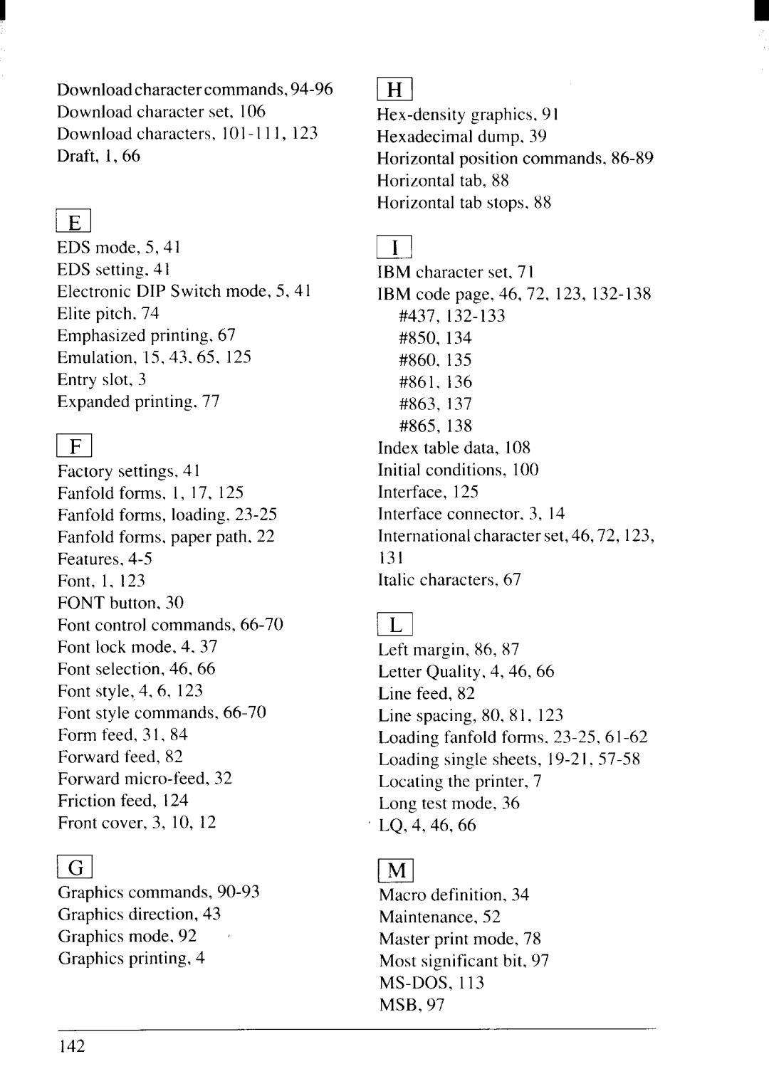 Star Micronics NX-2415II user manual Setting Electronic Left margin 