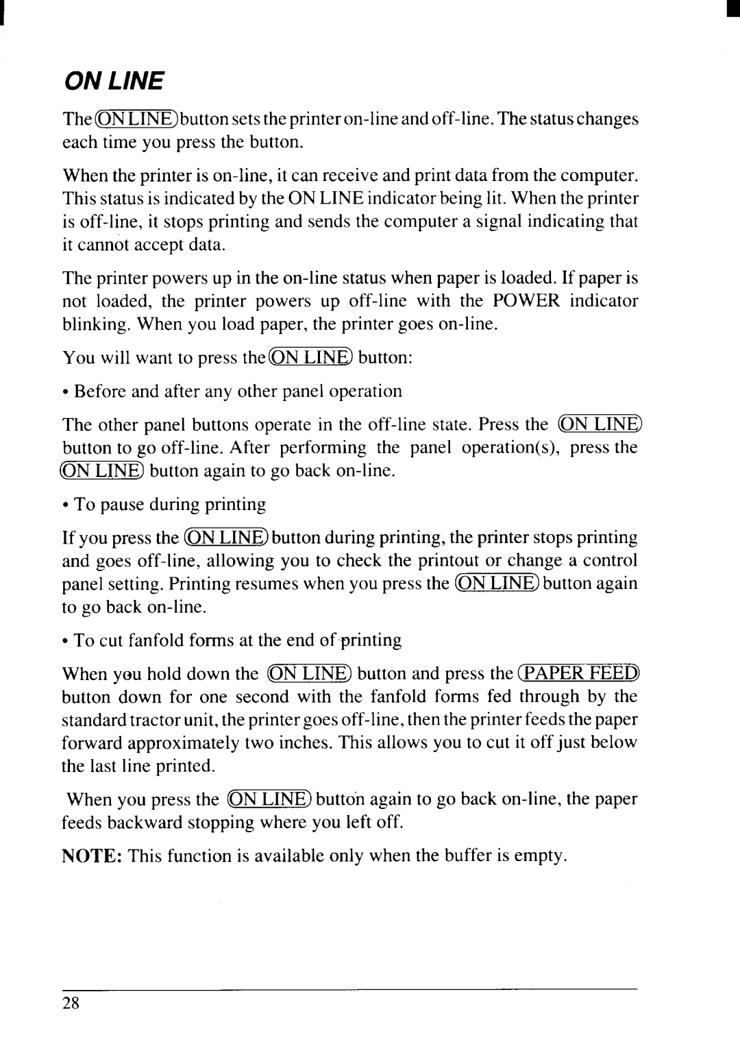 Star Micronics NX-2415II user manual On Line 