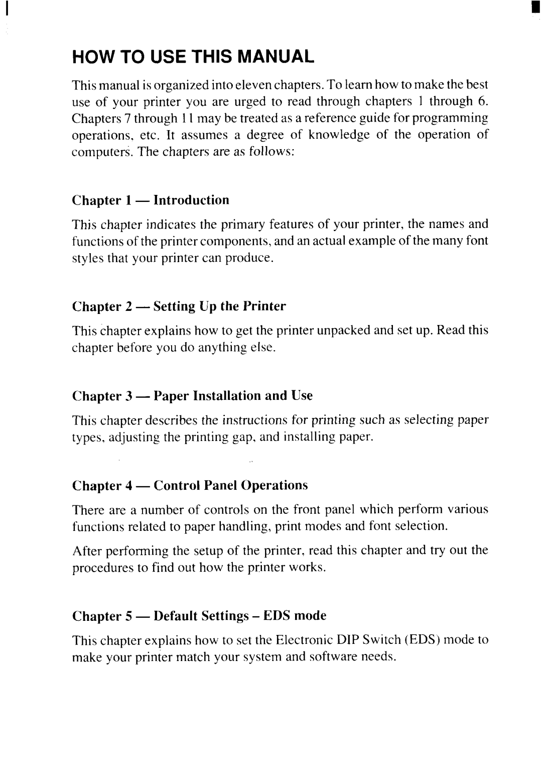 Star Micronics NX-2415II user manual HOW to USE this Manual, Introduction 