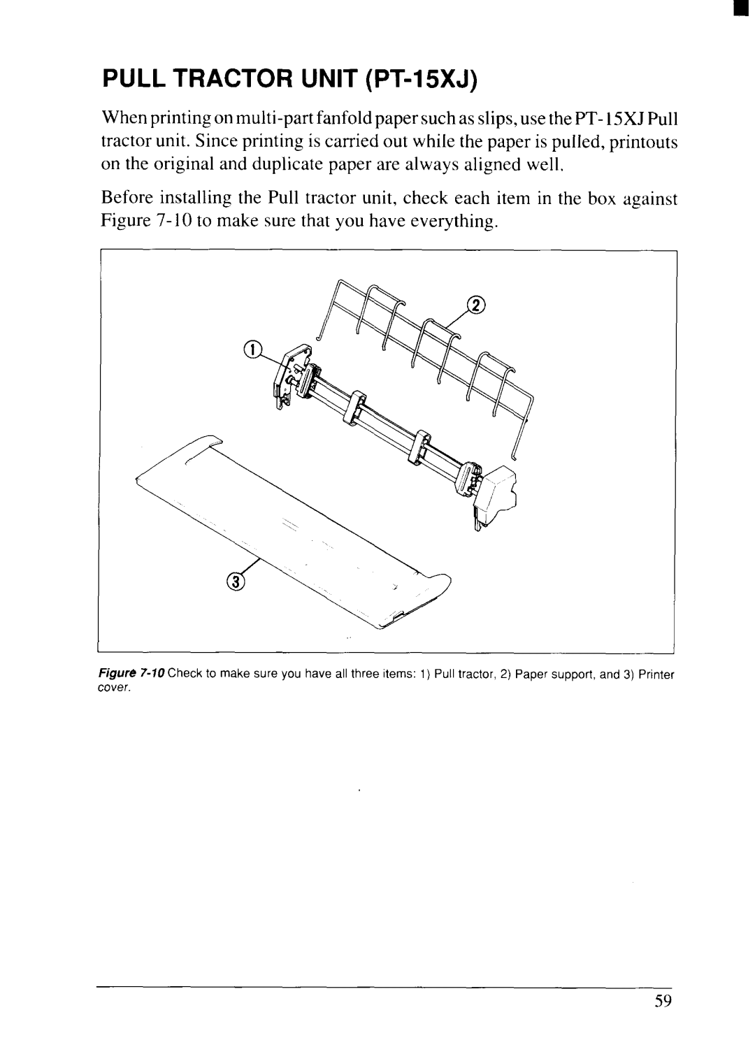 Star Micronics NX-2415II user manual Pull Tractor Unit PT-15XJ 