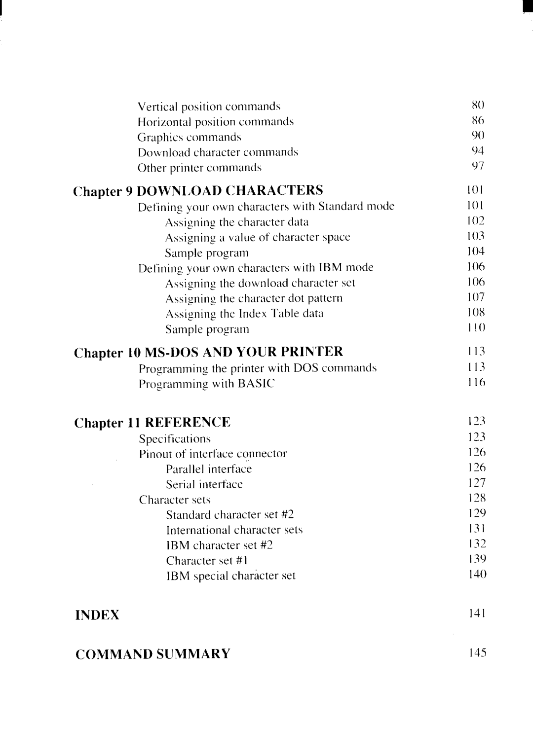 Star Micronics NX-2415II user manual Index 