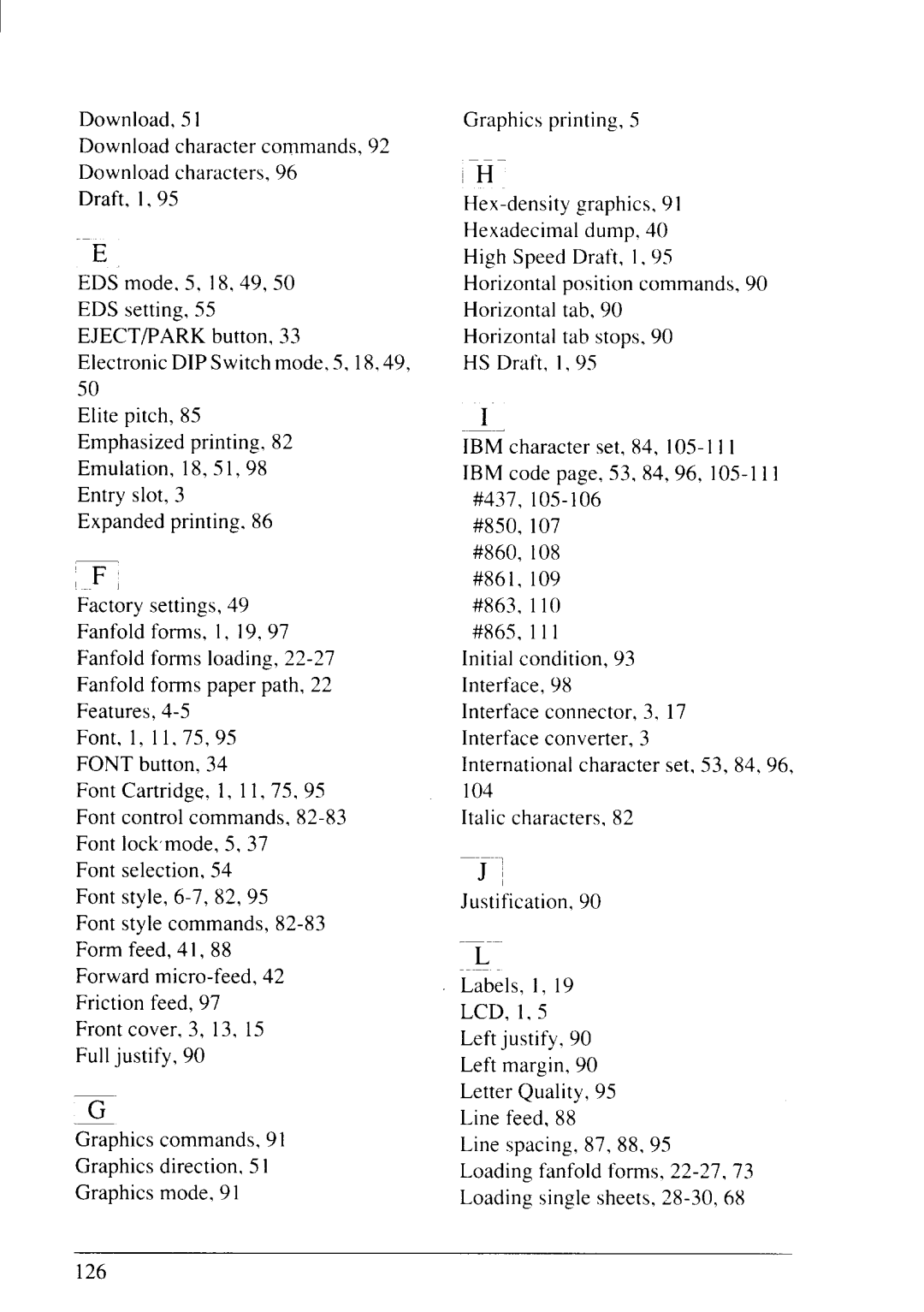 Star Micronics NX-2430 manual ~ F ~ 