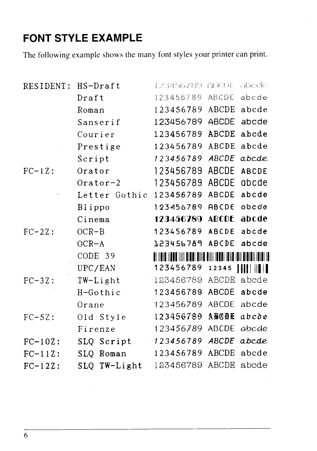 Star Micronics NX-2430 manual 11l 