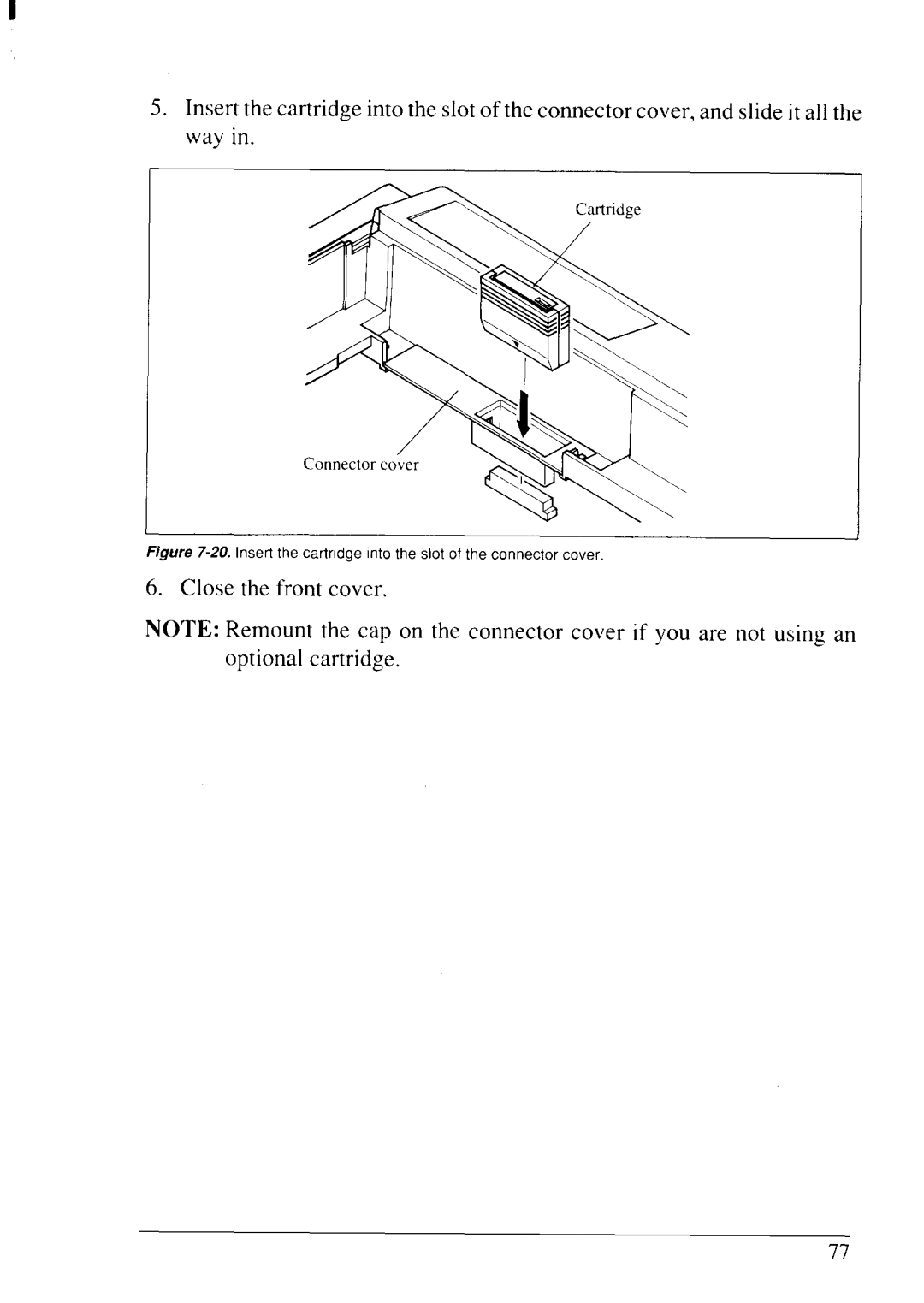 Star Micronics NX-2430 manual Close the front cover 