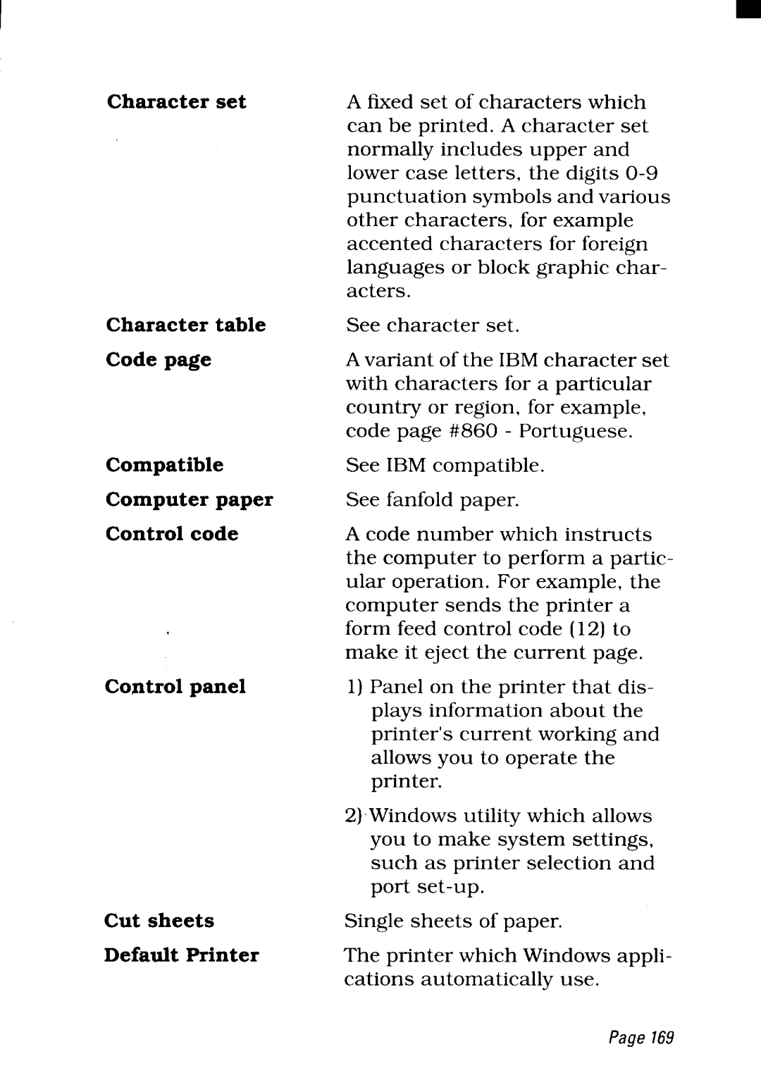 Star Micronics NX-2450 manual Page169 