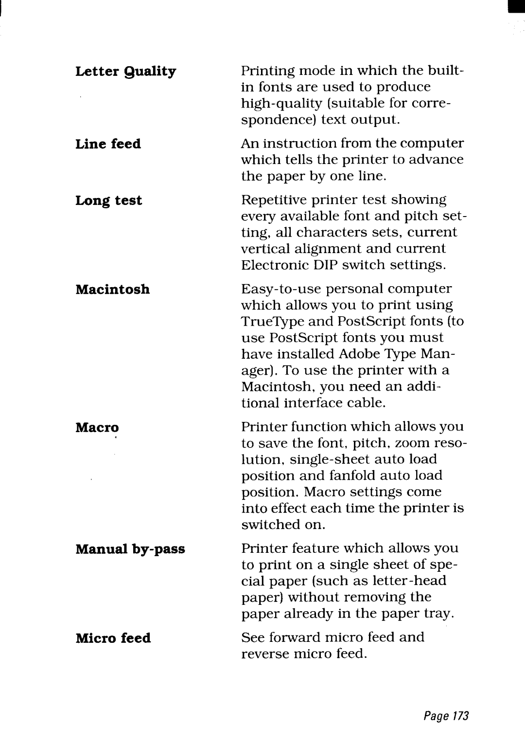 Star Micronics NX-2450 manual Page173 