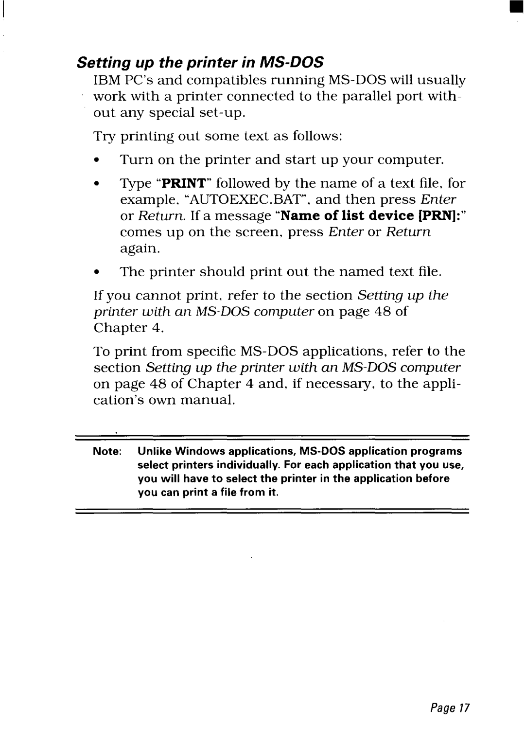 Star Micronics NX-2450 manual 