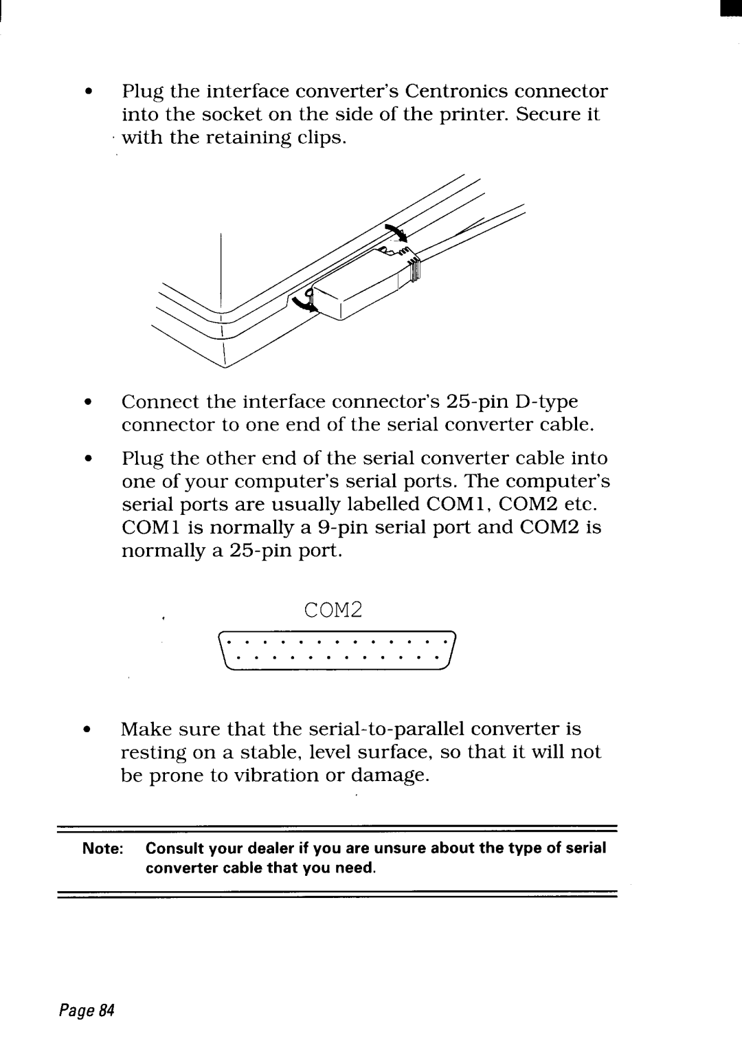 Star Micronics NX-2450 manual COM2, Page84 