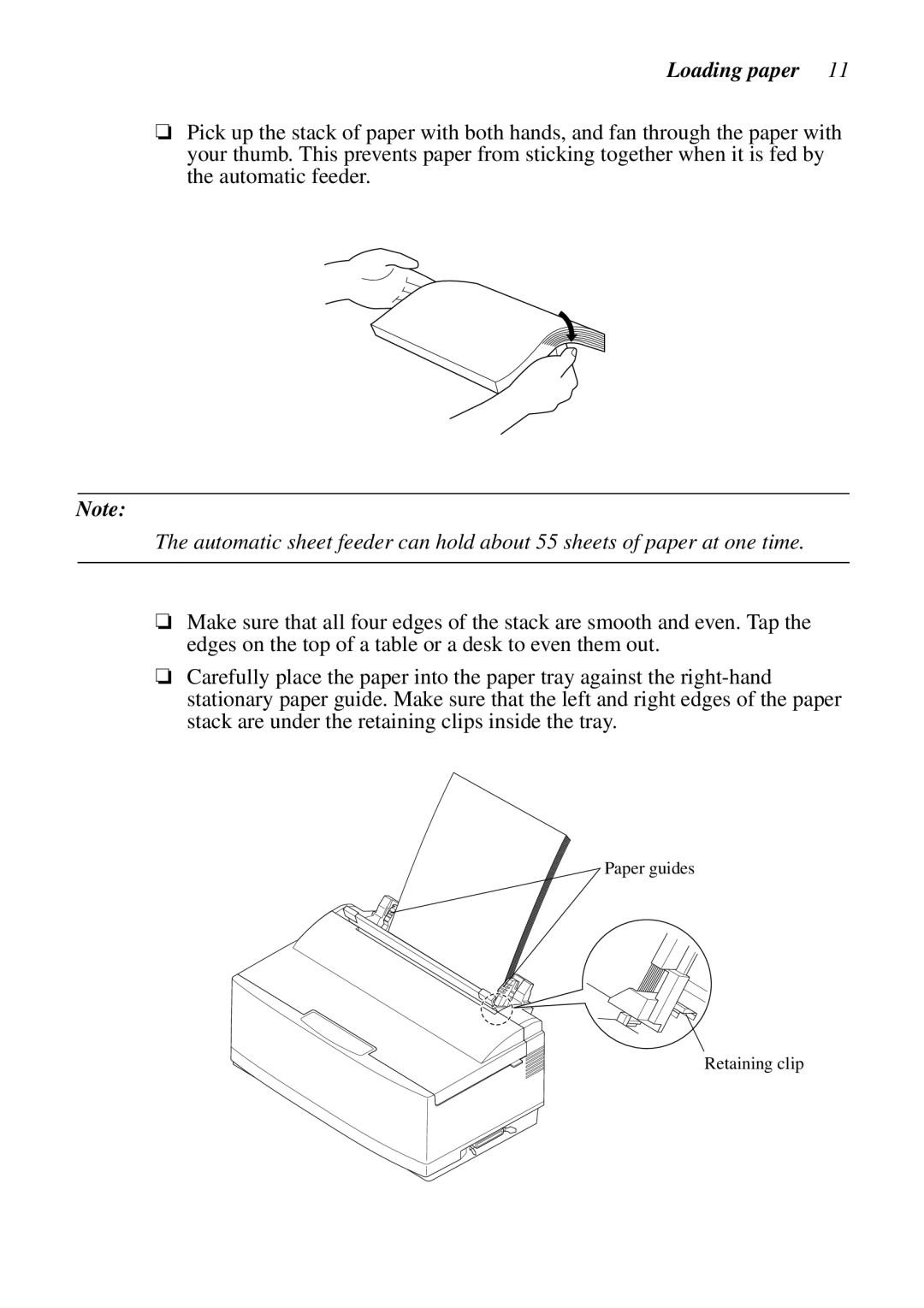 Star Micronics NX-2460C, LC-240C user manual Loading paper 