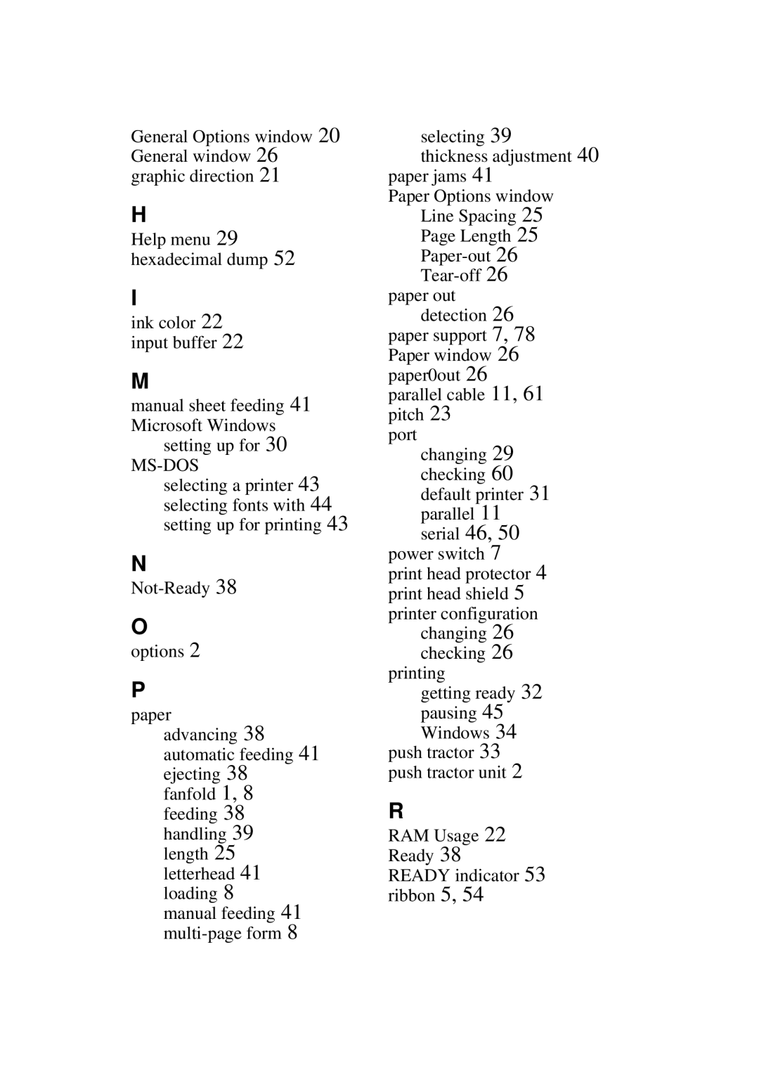 Star Micronics NX-2460C, LC-240C user manual Ms-Dos 