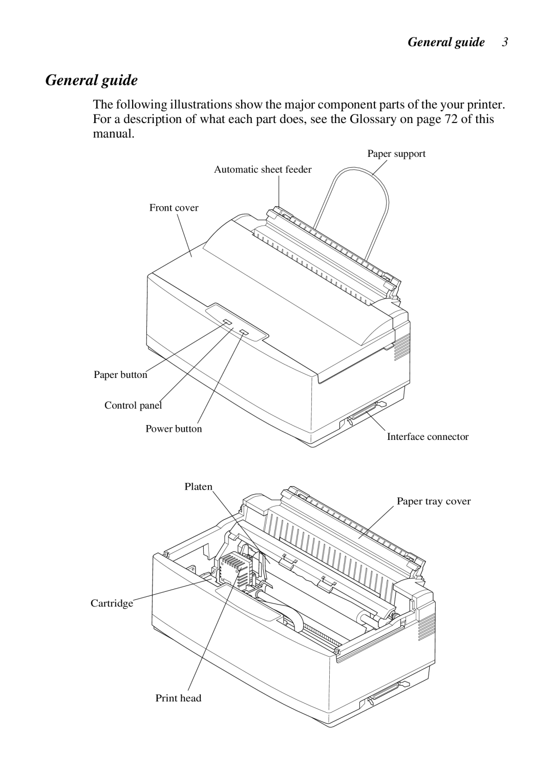 Star Micronics NX-2460C, LC-240C user manual General guide 