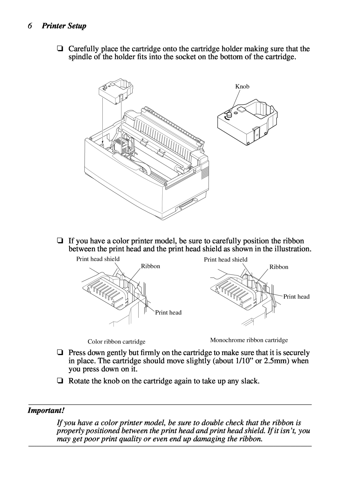 Star Micronics NX-2460C user manual Printer Setup 