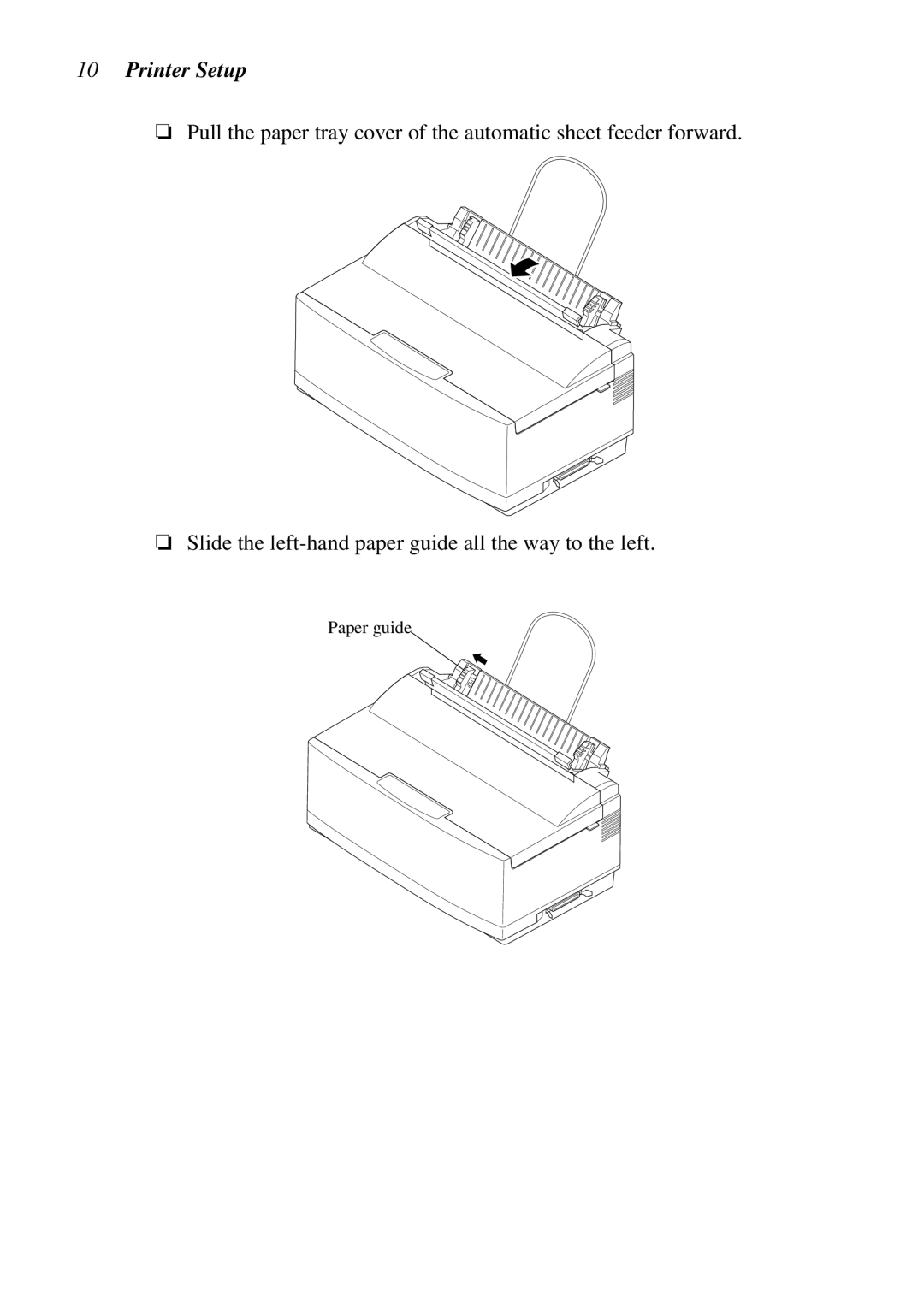 Star Micronics NX-2460C user manual Paper guide 