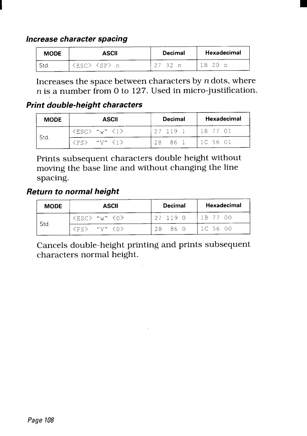 Star Micronics NX-2480 user manual 27 32 n IB 20 n 