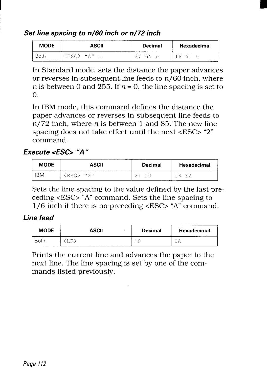 Star Micronics NX-2480 user manual Mode 