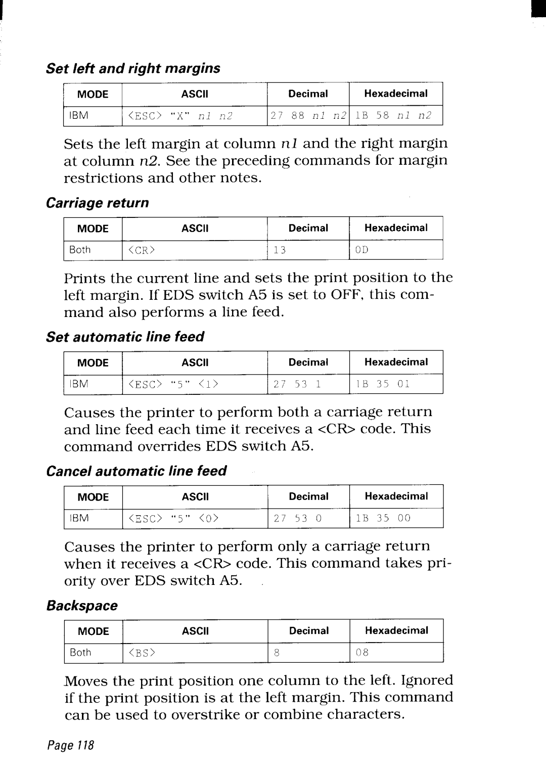 Star Micronics NX-2480 user manual Zsc 5 