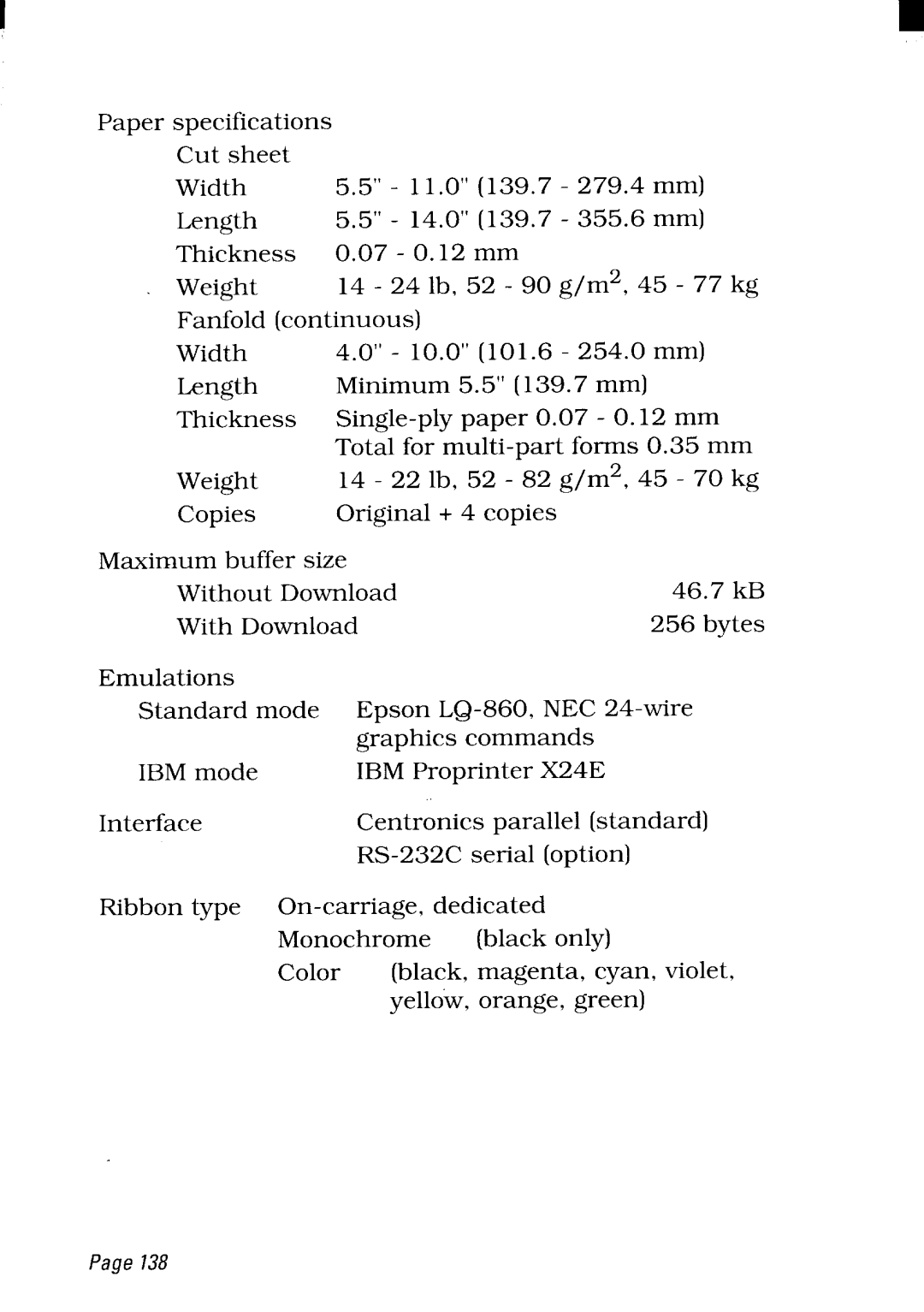 Star Micronics NX-2480 user manual 14-22 