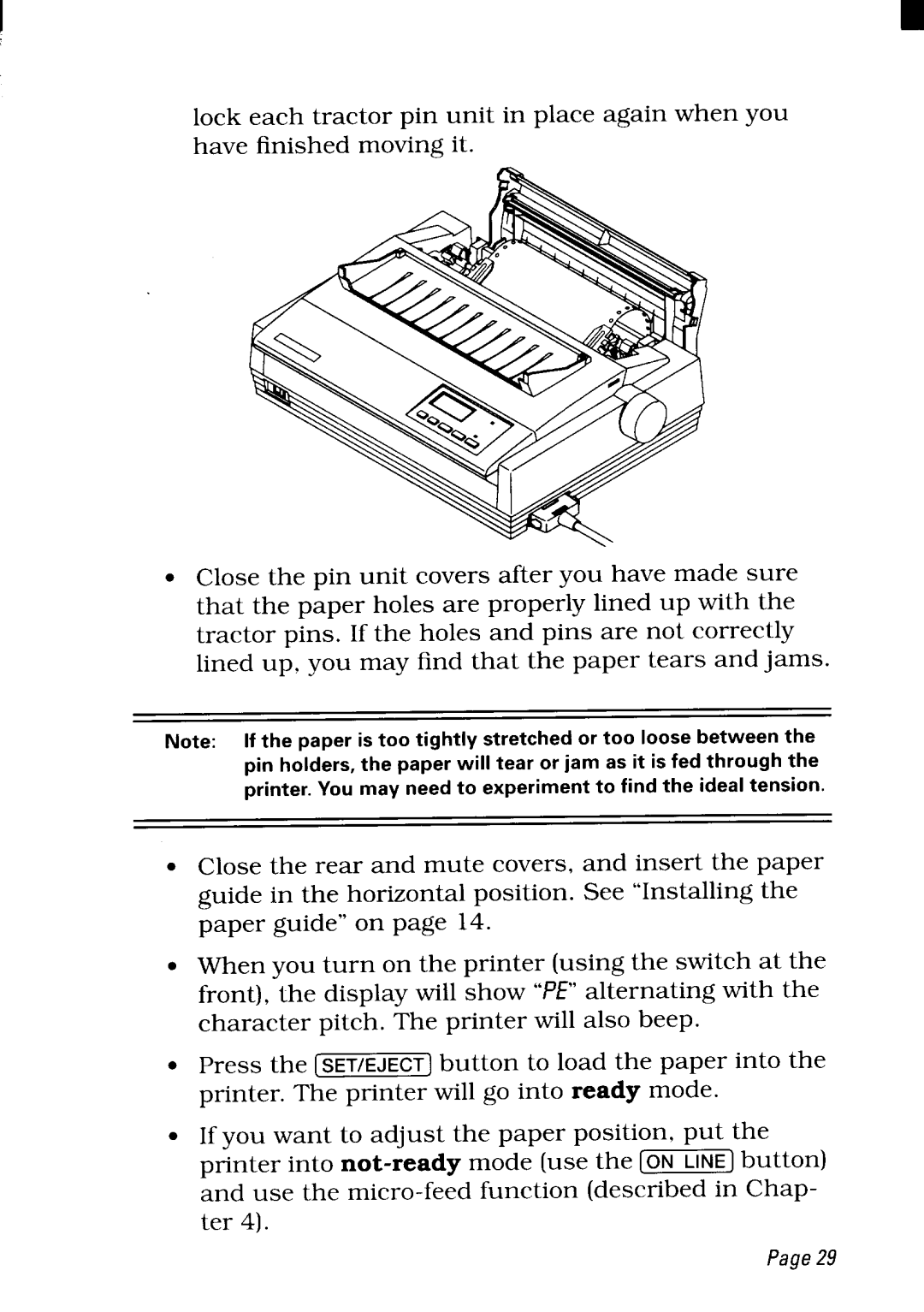 Star Micronics NX-2480 user manual Page29 