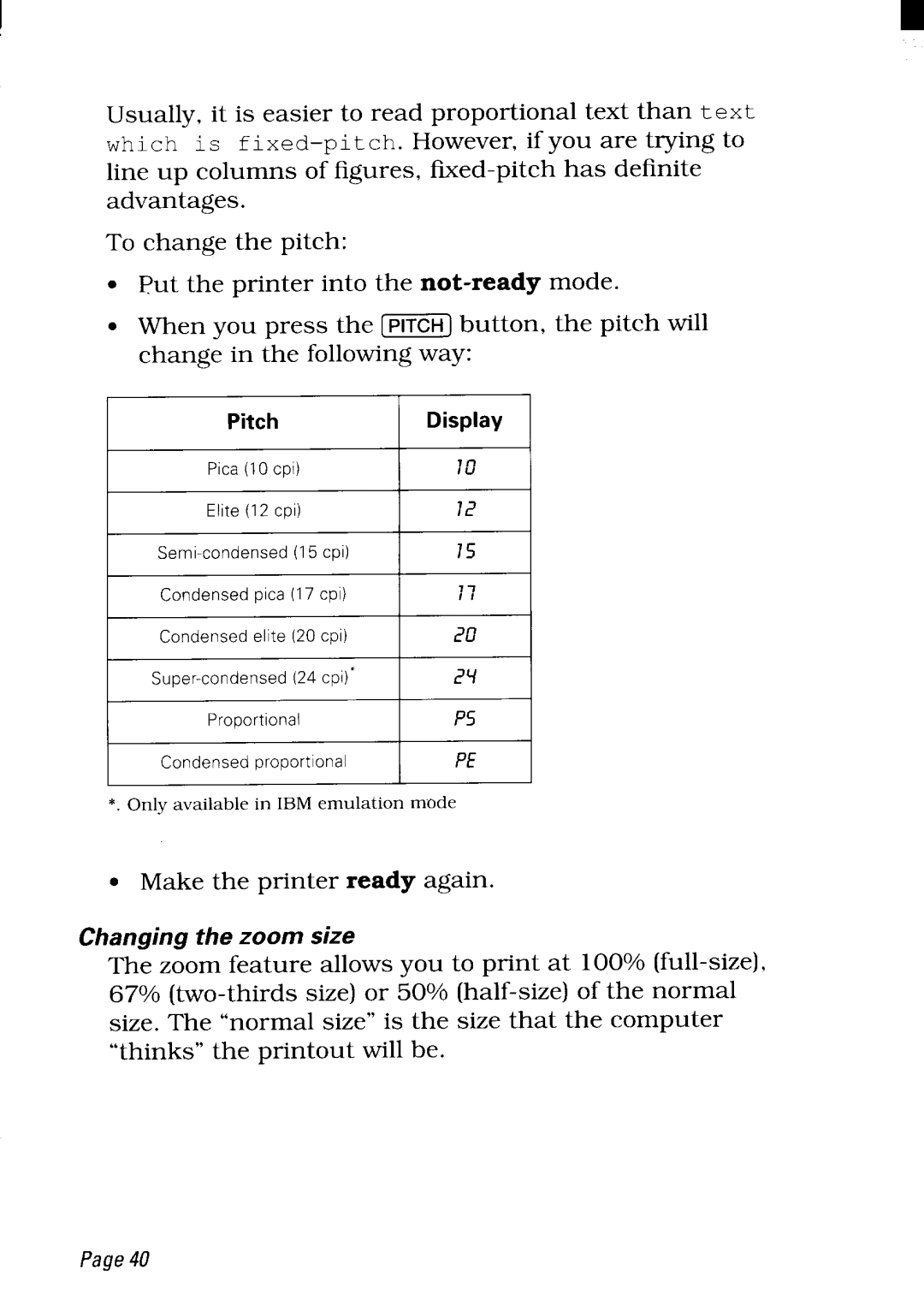 Star Micronics NX-2480 user manual Make the printer ready again 