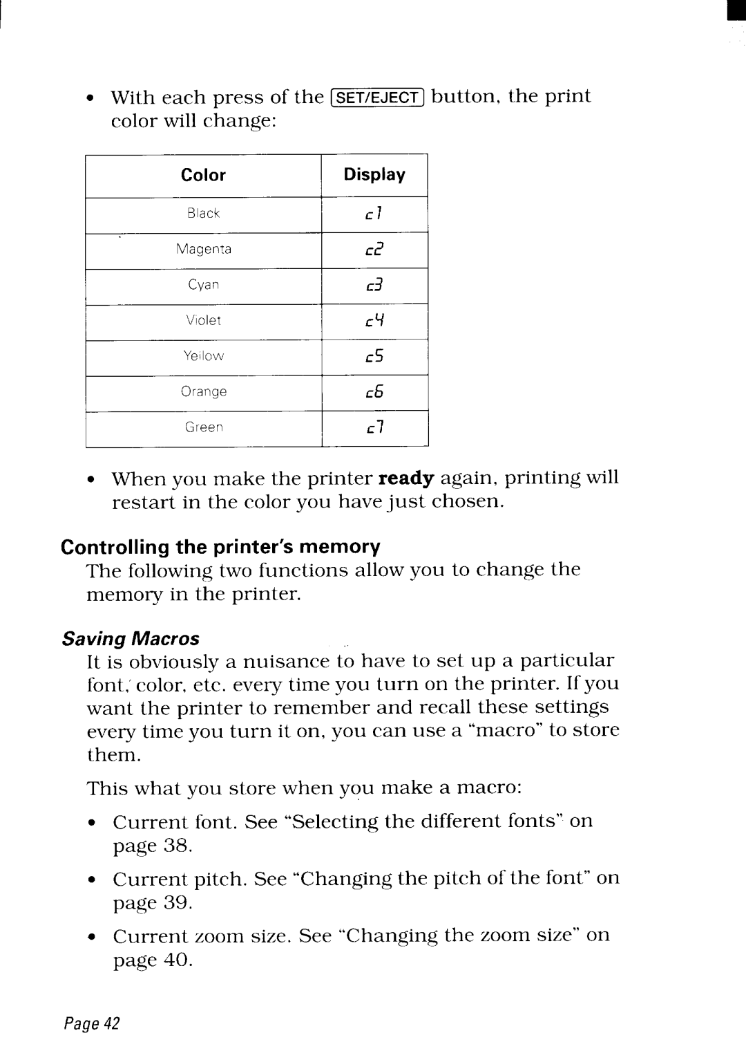 Star Micronics NX-2480 user manual 