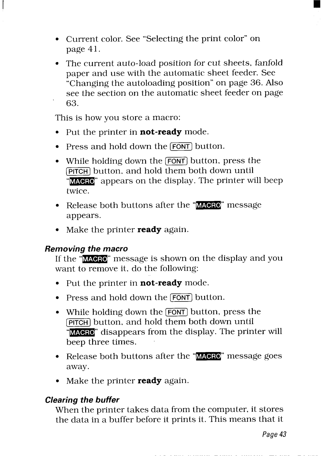 Star Micronics NX-2480 user manual 