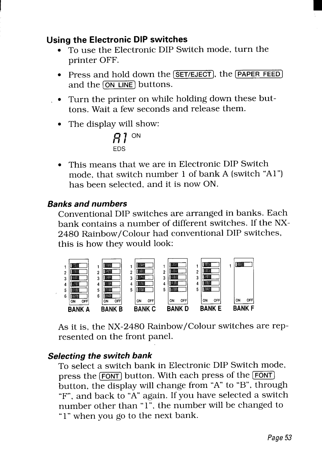 Star Micronics NX-2480 user manual Bbbb 