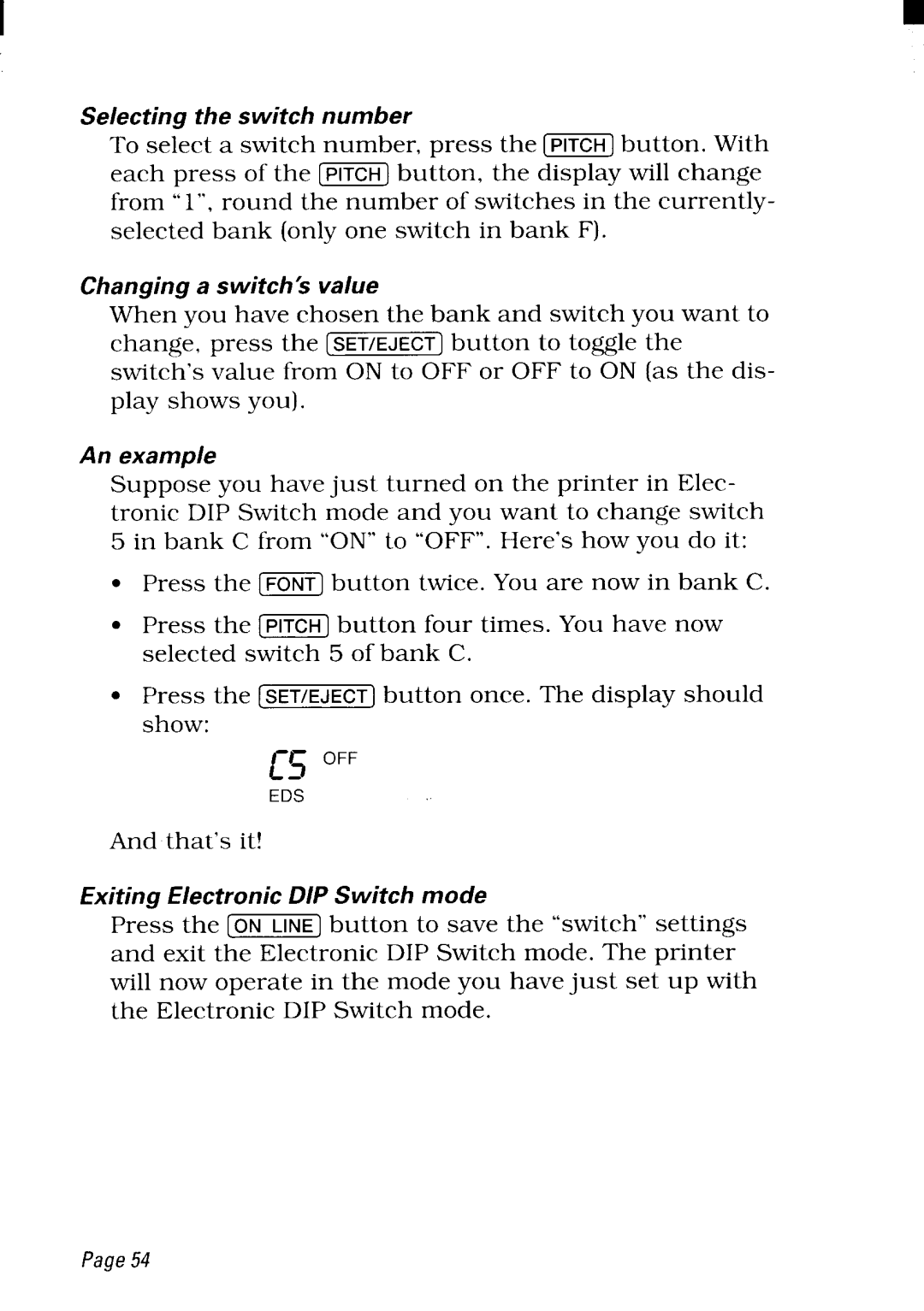 Star Micronics NX-2480 user manual 