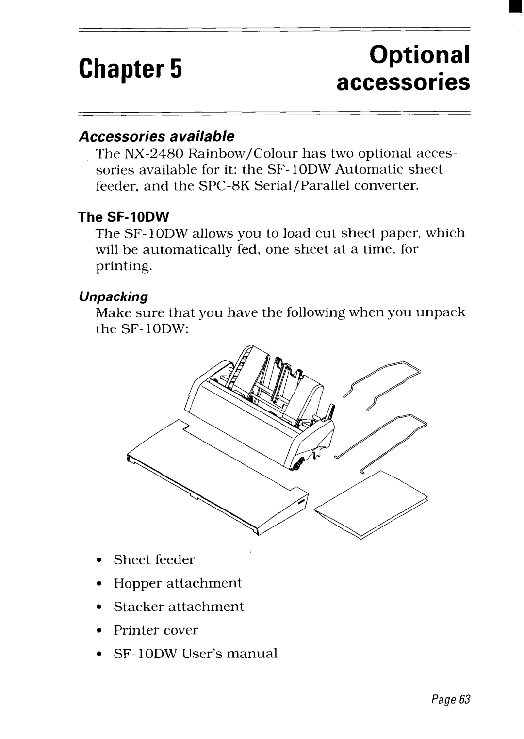 Star Micronics NX-2480 user manual U m 