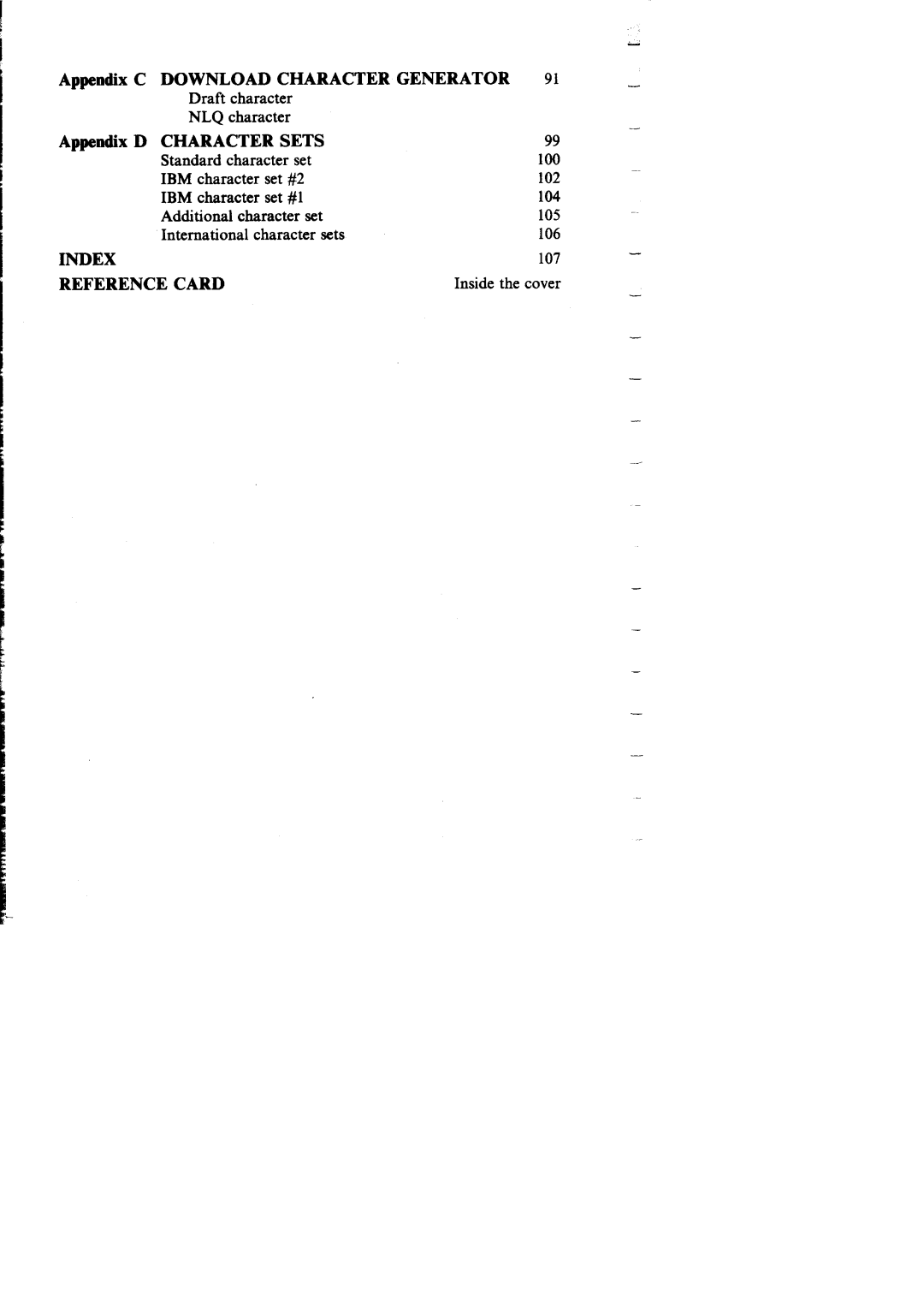 Star Micronics NX-I 00011 manual Download Character Generator 