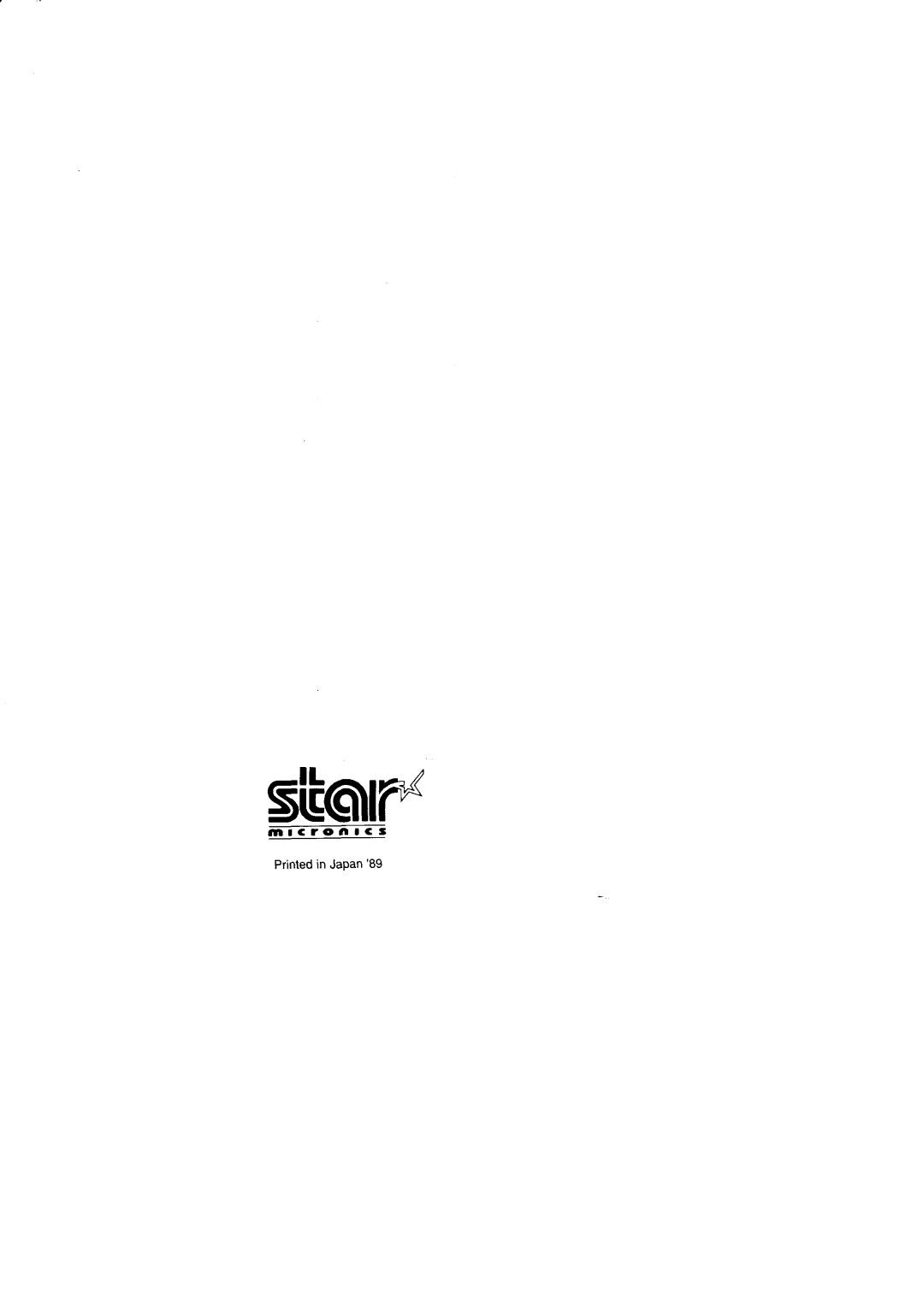 Star Micronics NX-I 00011 manual 