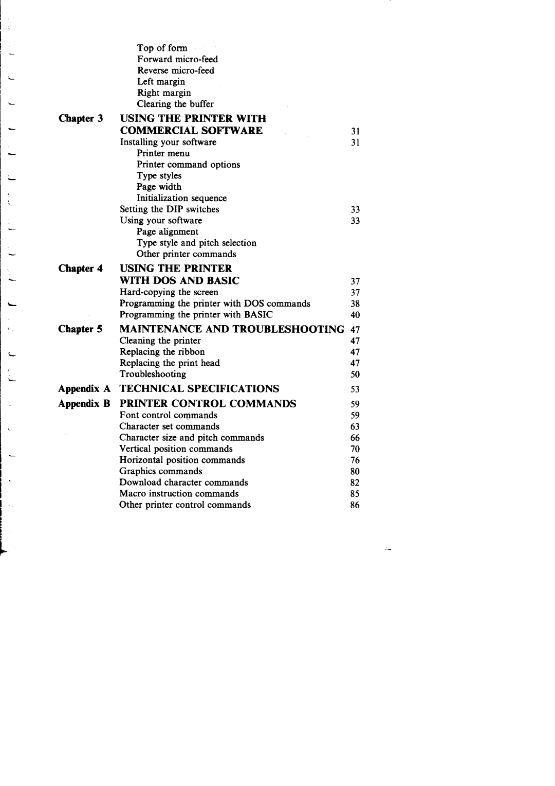 Star Micronics NX-I 00011 manual Technical Specifications 