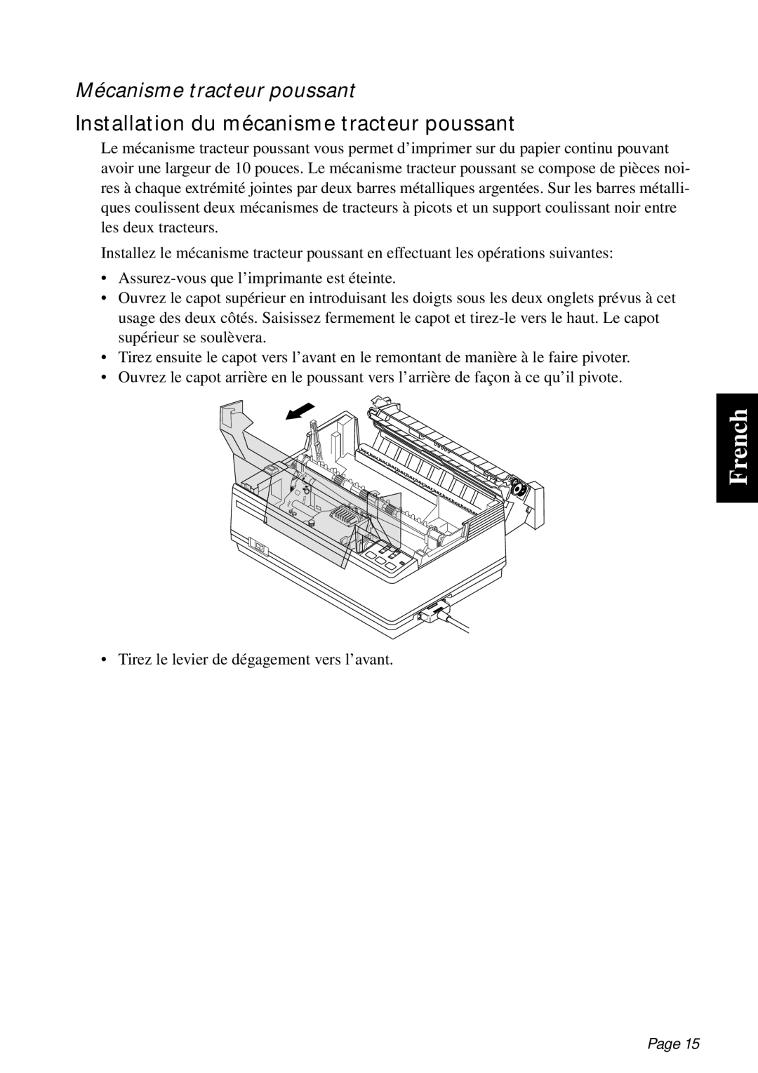 Star Micronics PT-10Q user manual French 